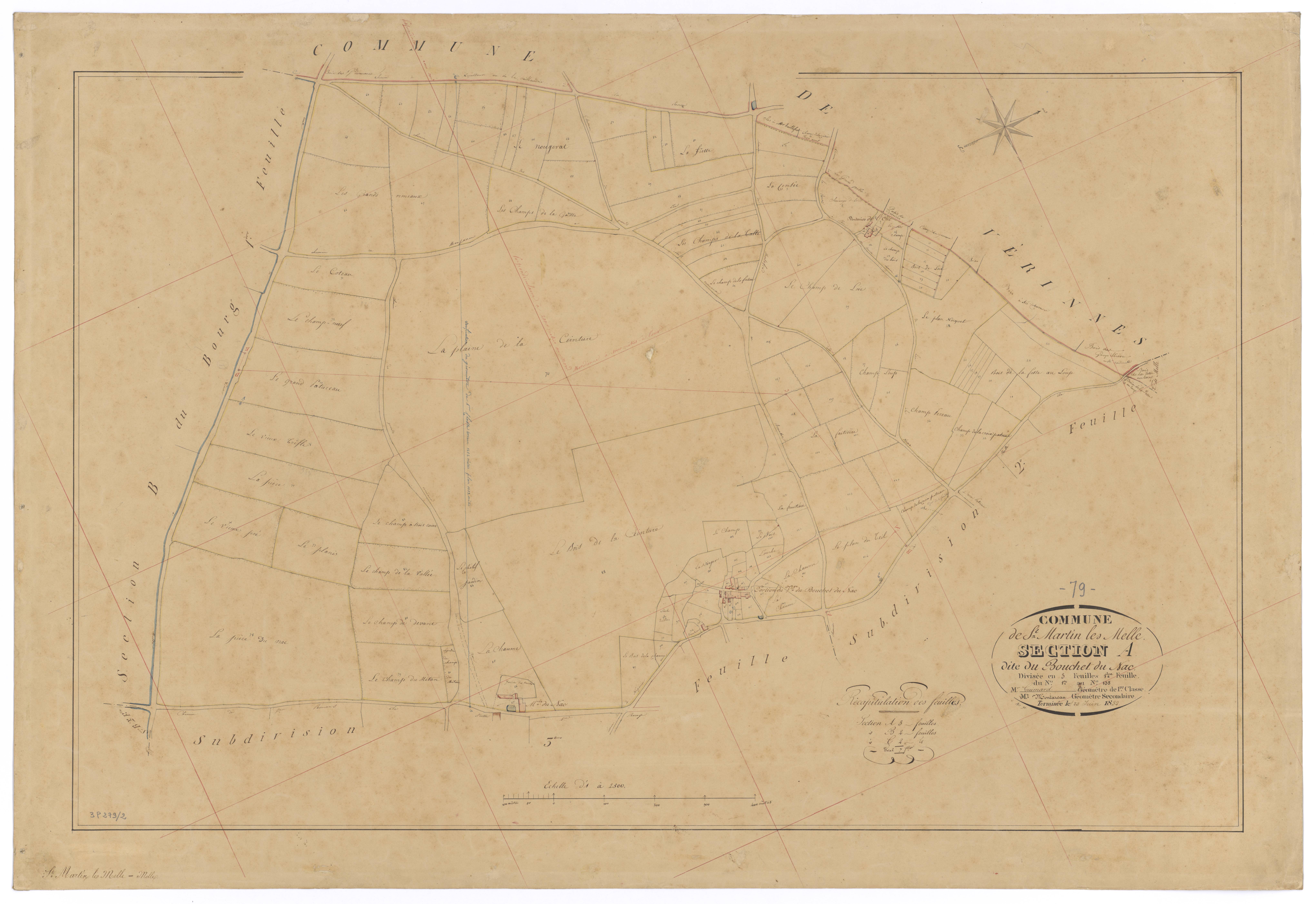 Saint-Martin-lès-Melle - FRAD079_CADASTRE_NAPOLEONIEN Section A1 dite du Bouchet du Nac 