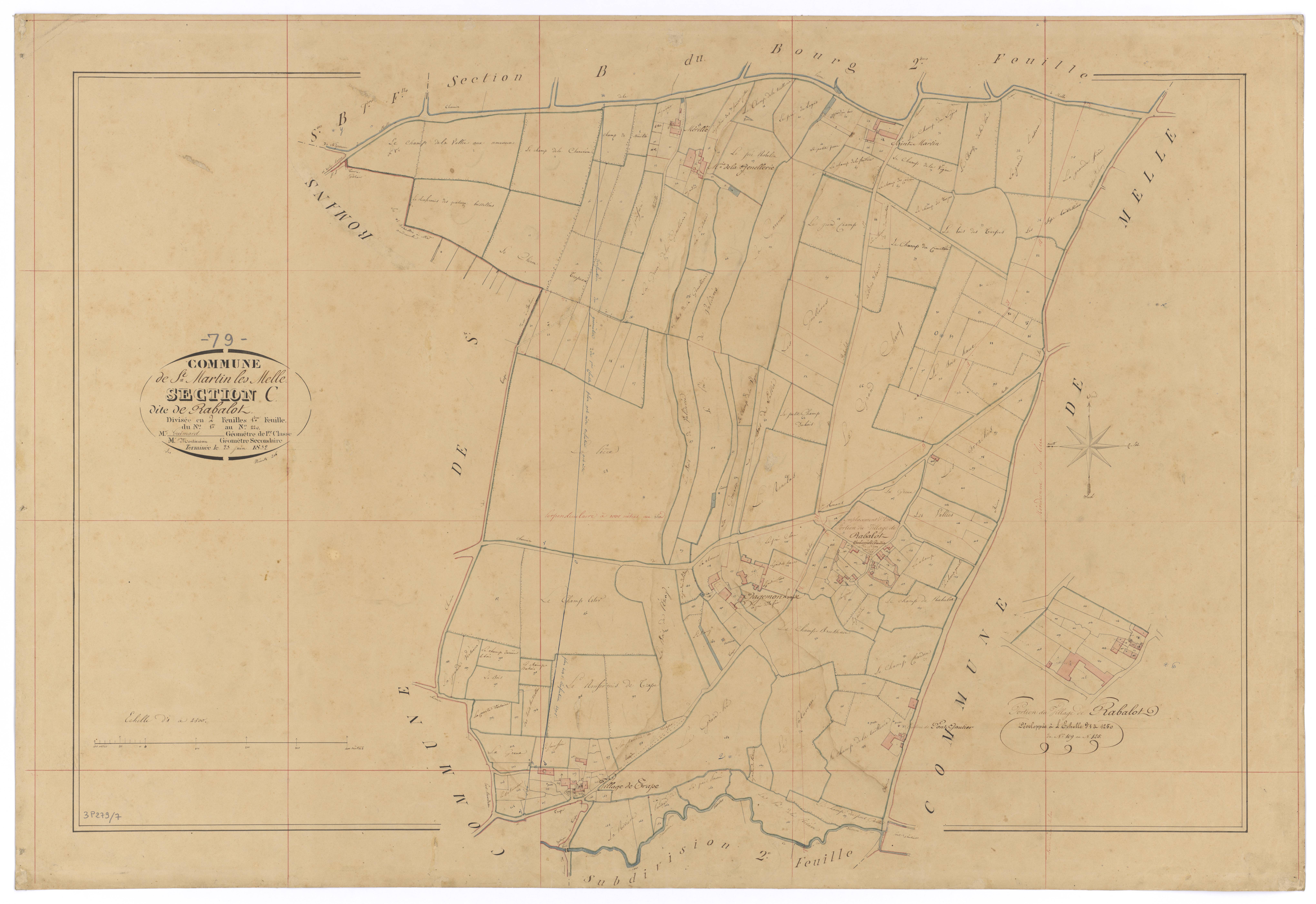 Saint-Martin-lès-Melle - FRAD079_CADASTRE_NAPOLEONIEN Section C1 dite de Rabalot 