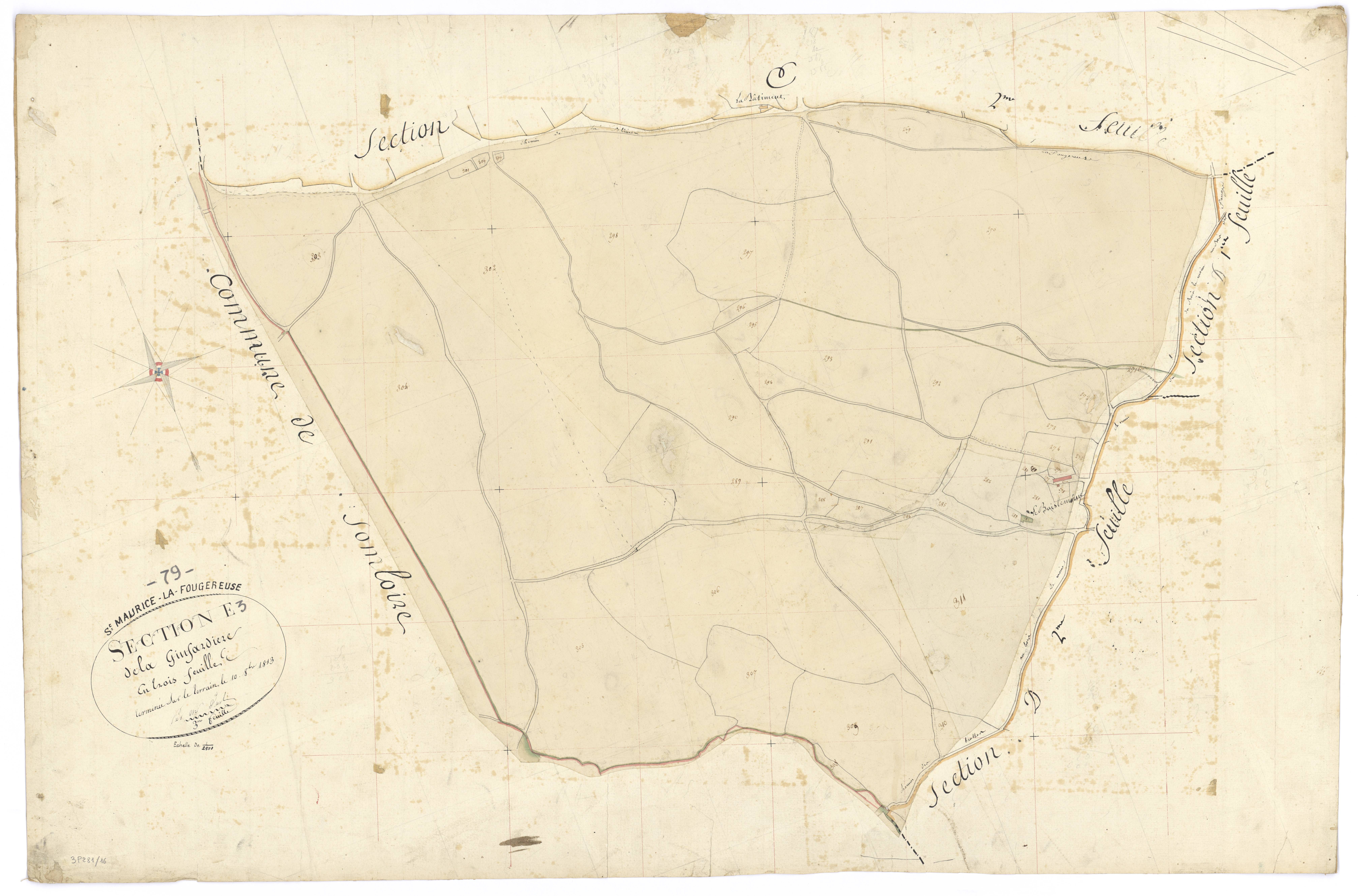 Saint-Maurice-la-Fougereuse - FRAD079_CADASTRE_NAPOLEONIEN Section E3 dite de la Ginfardière