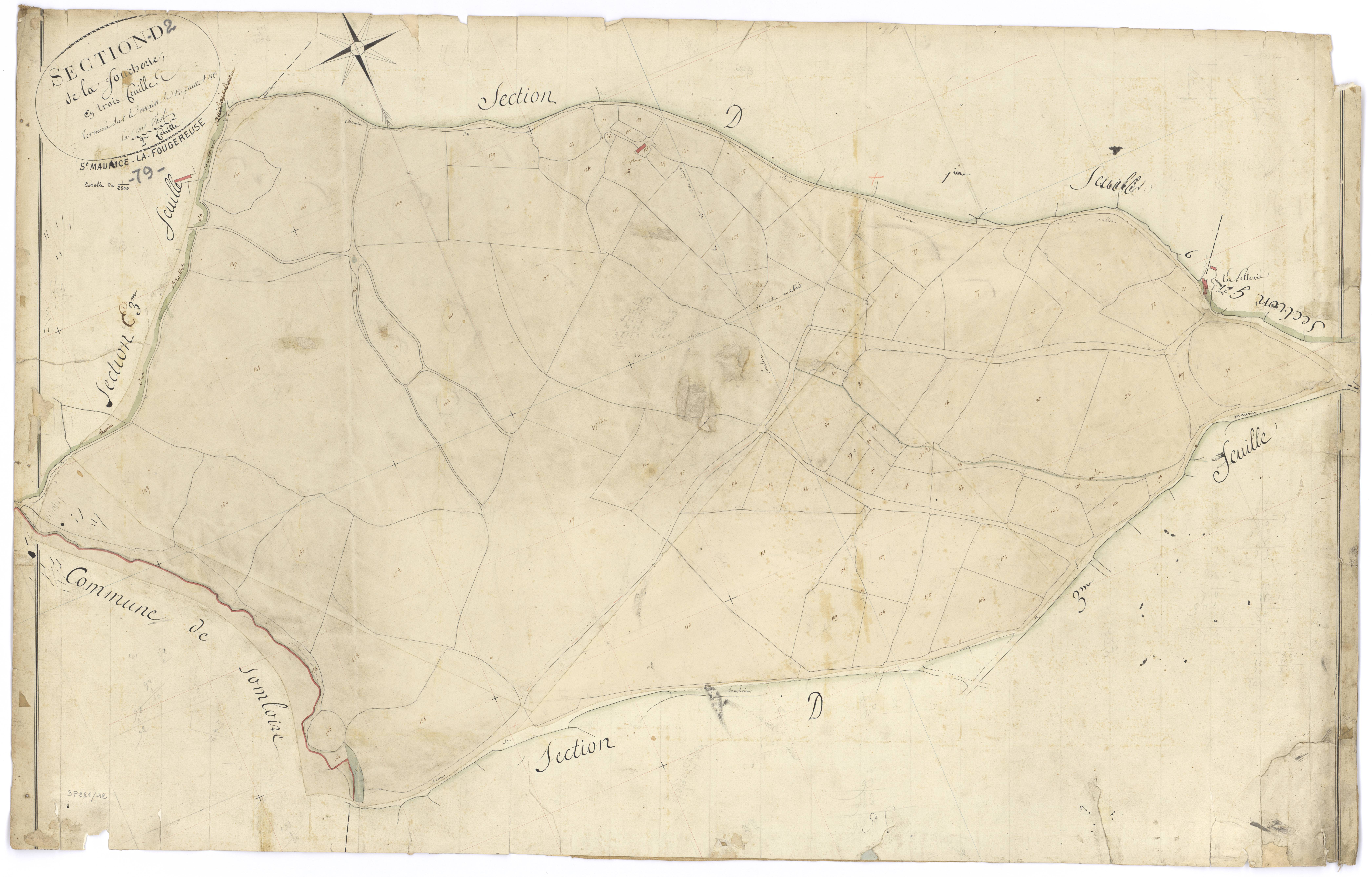 Saint-Maurice-la-Fougereuse - FRAD079_CADASTRE_NAPOLEONIEN Section D2 dite de la Foucherie