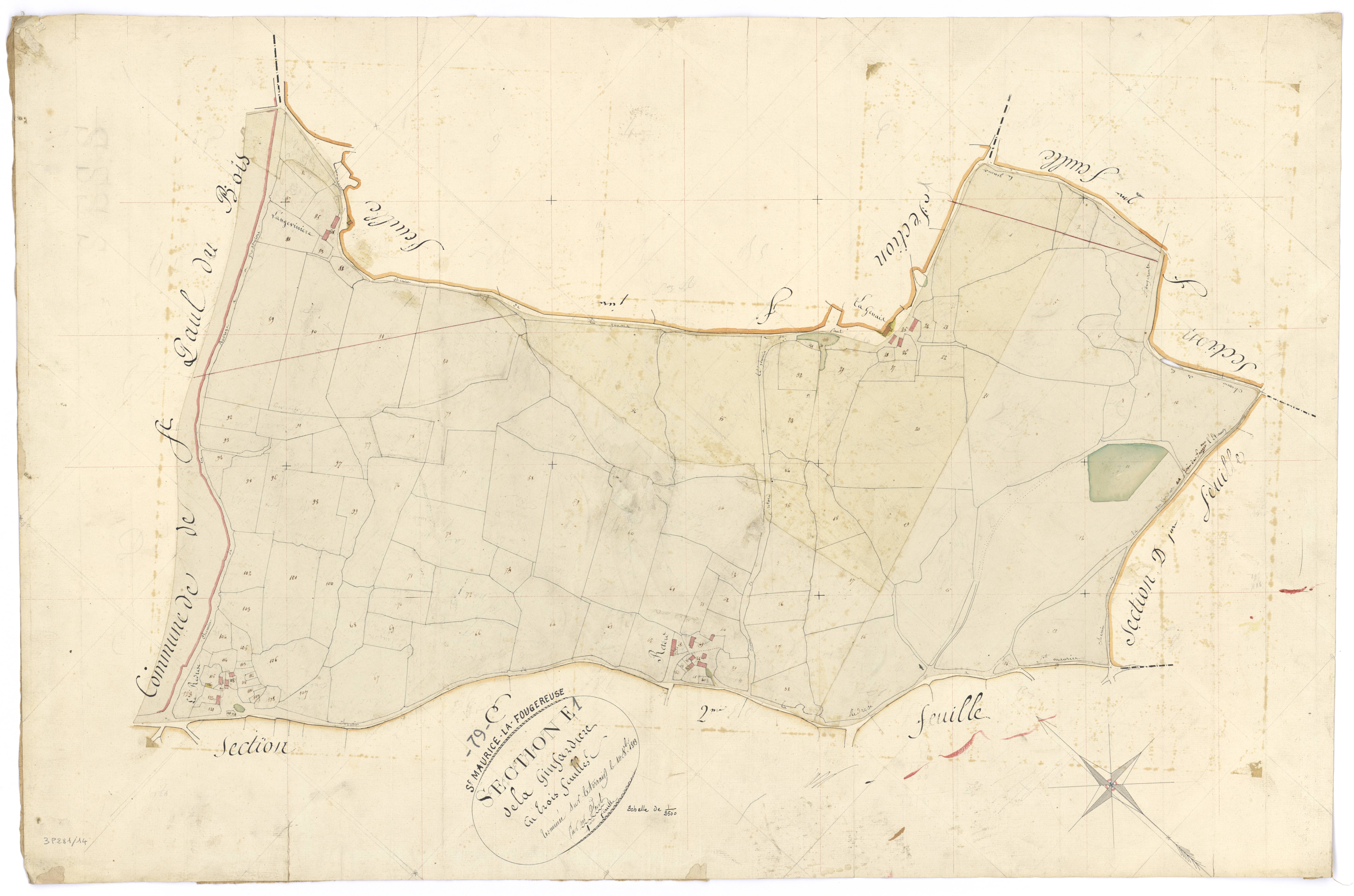 Saint-Maurice-la-Fougereuse - FRAD079_CADASTRE_NAPOLEONIEN Section E1 dite de la Ginfardière