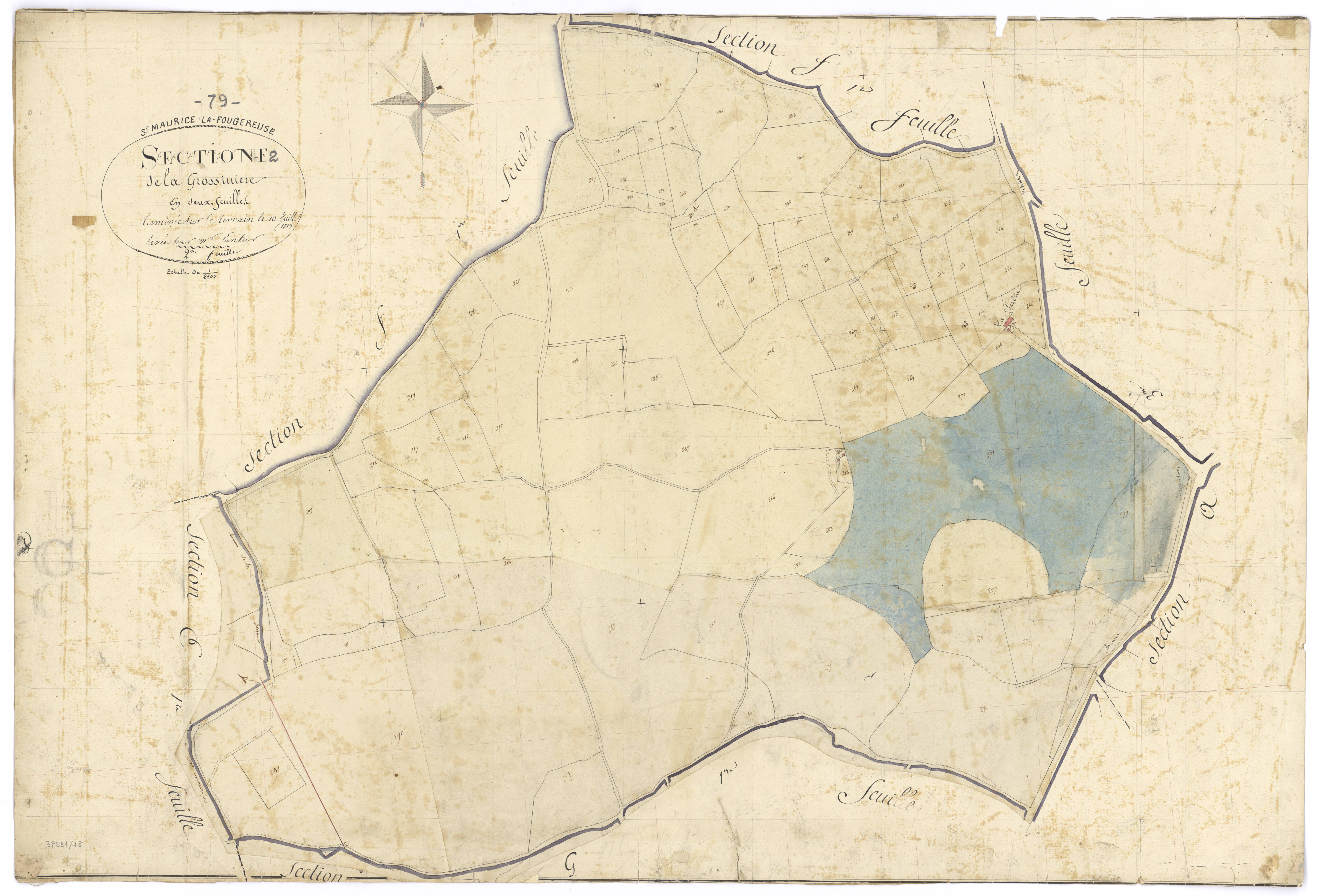 Saint-Maurice-la-Fougereuse - FRAD079_CADASTRE_NAPOLEONIEN Section F2 dite de la Grossinière