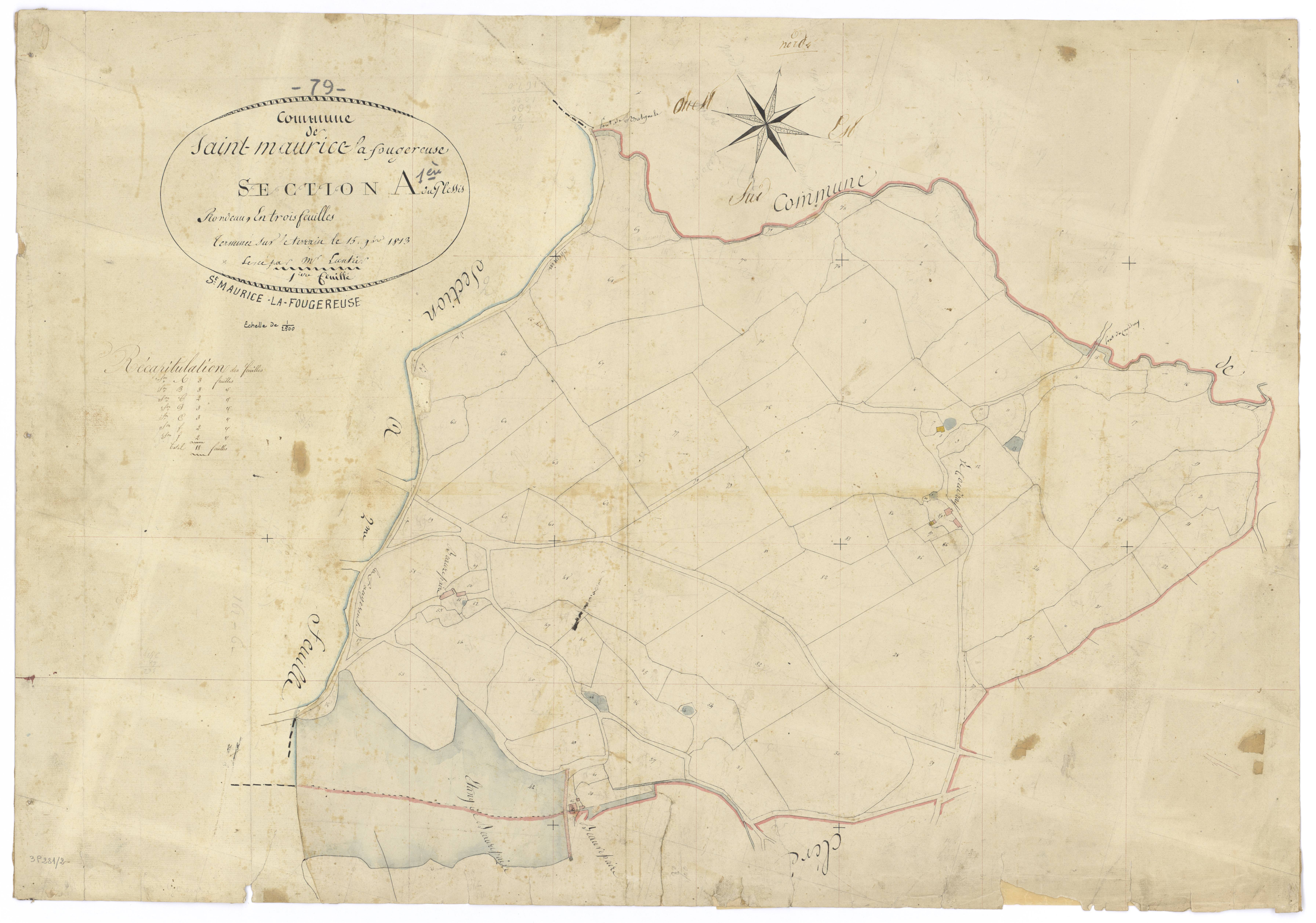 Saint-Maurice-la-Fougereuse - FRAD079_CADASTRE_NAPOLEONIEN Section A1 dite du Plessis Rondeau
