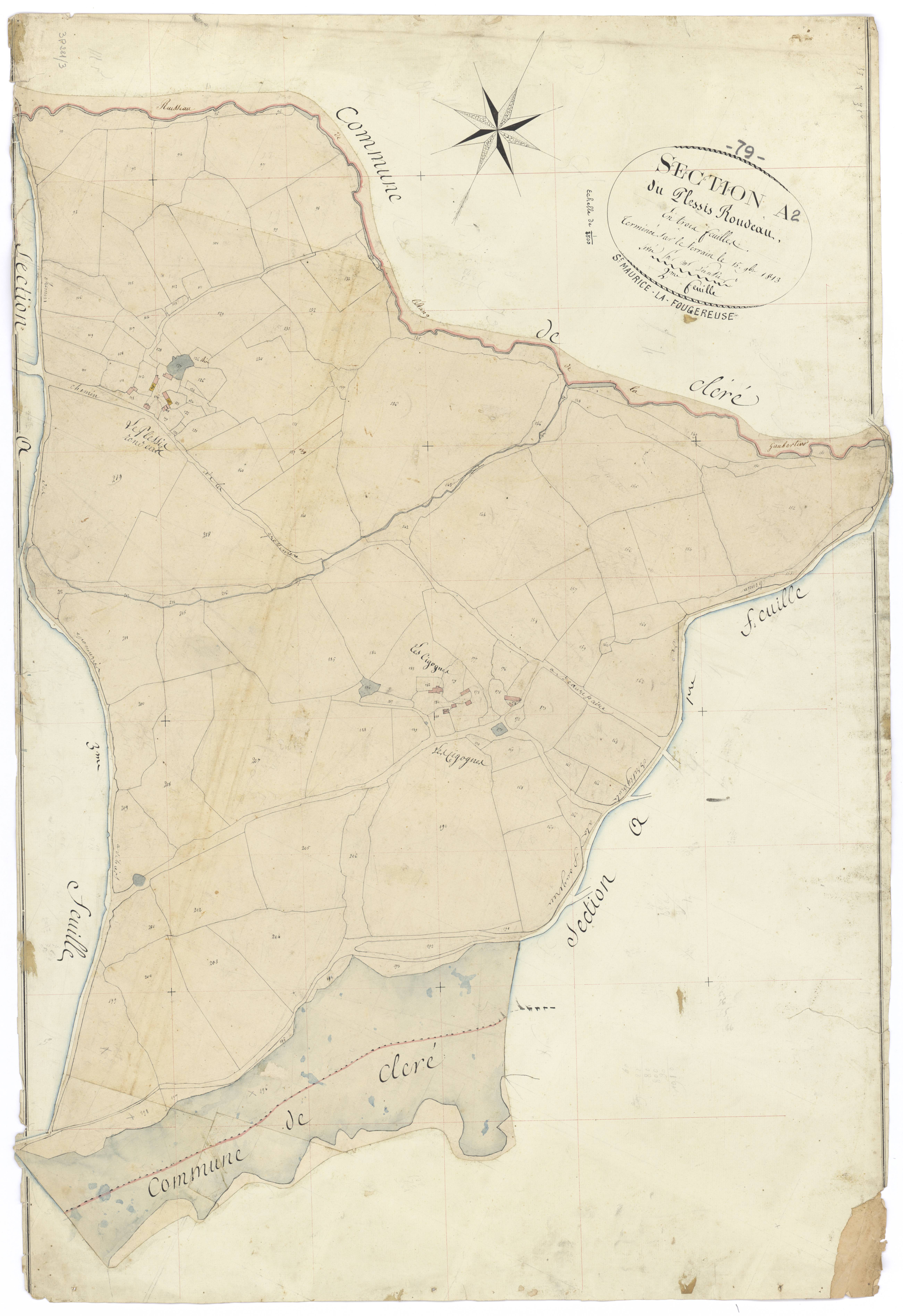 Saint-Maurice-la-Fougereuse - FRAD079_CADASTRE_NAPOLEONIEN Section A2 dite du Plessis Rondeau
