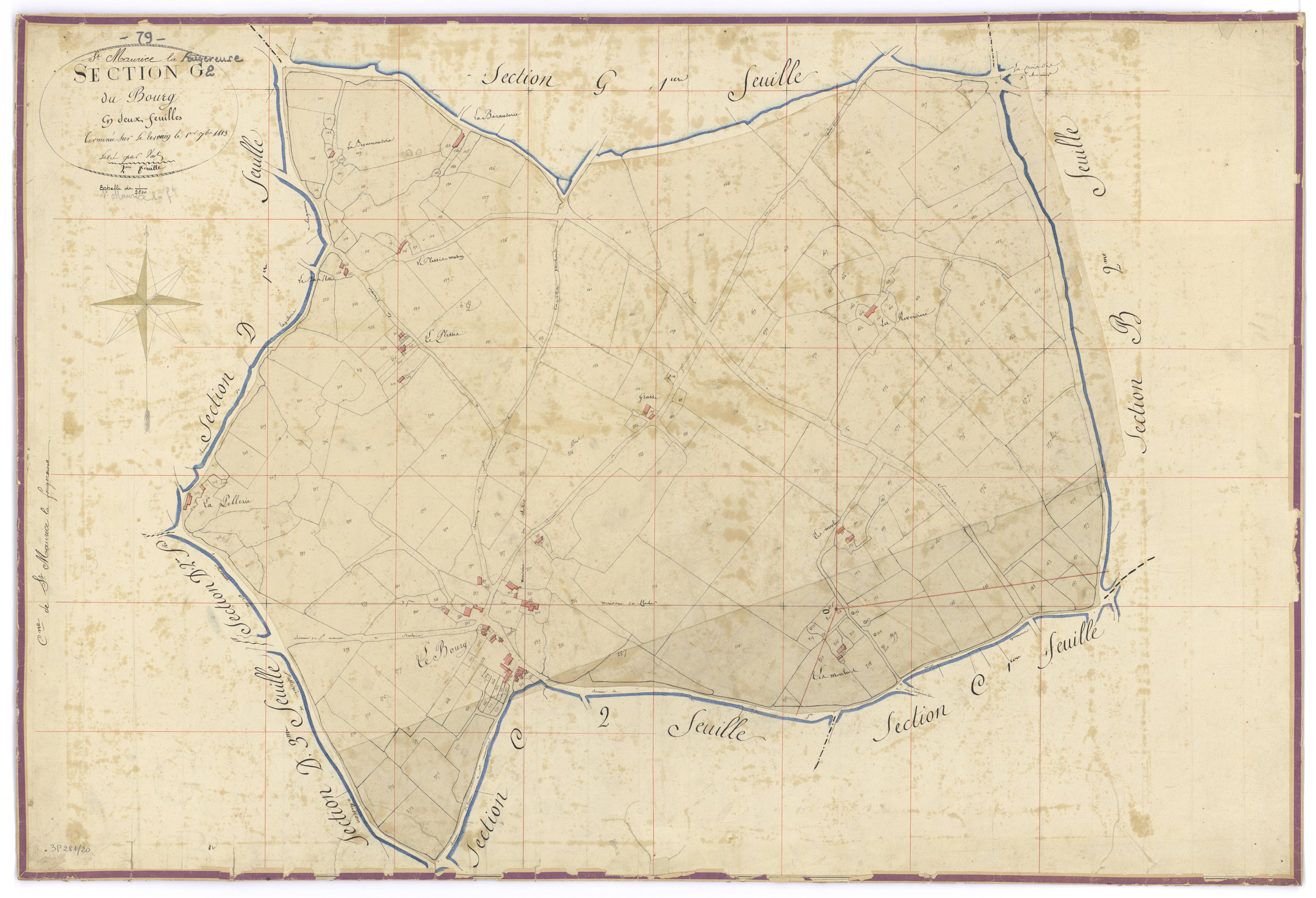Saint-Maurice-la-Fougereuse - FRAD079_CADASTRE_NAPOLEONIEN Section G2 dite du Bourg