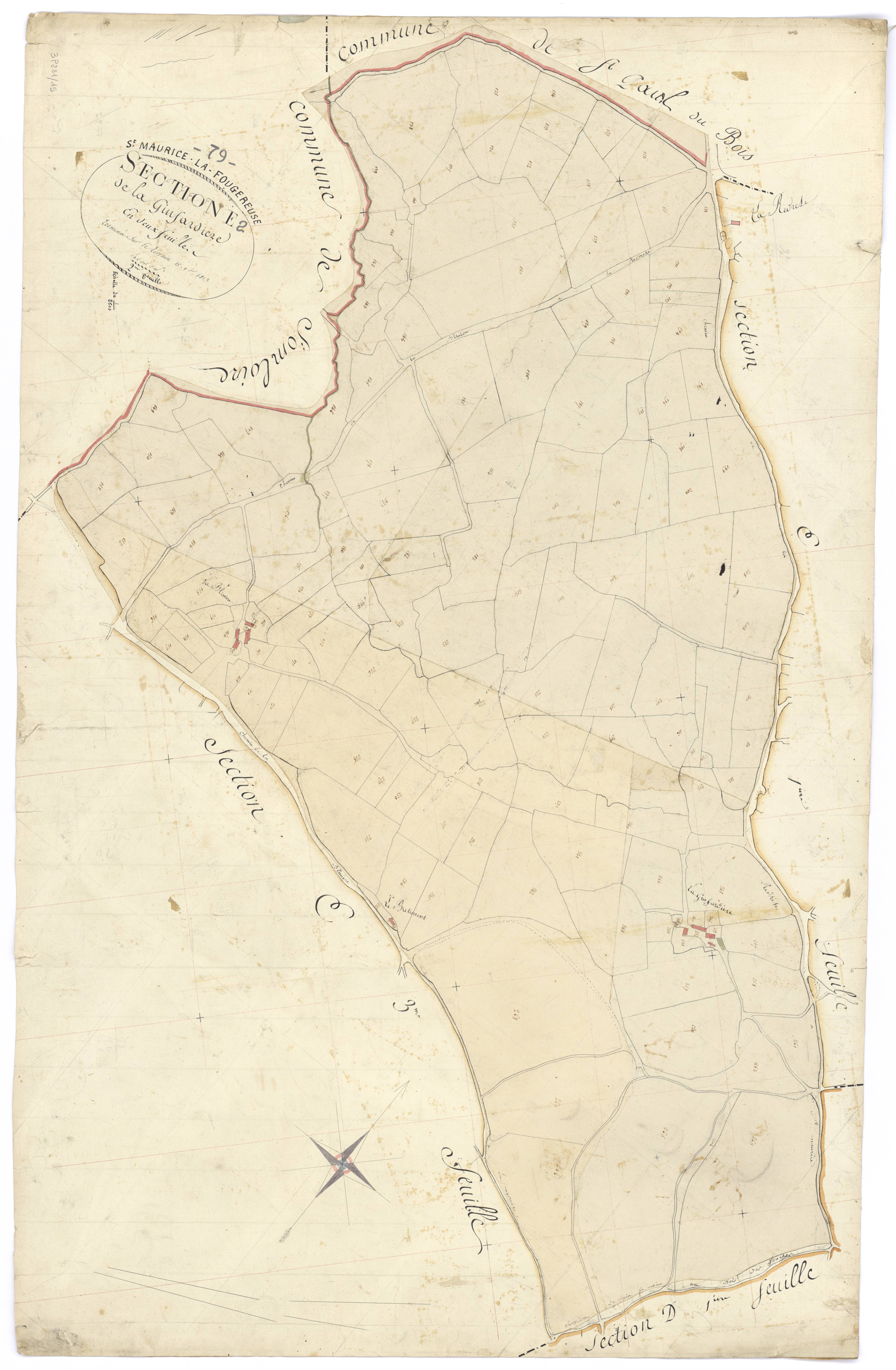 Saint-Maurice-la-Fougereuse - FRAD079_CADASTRE_NAPOLEONIEN Section E2 dite de la Ginfardière