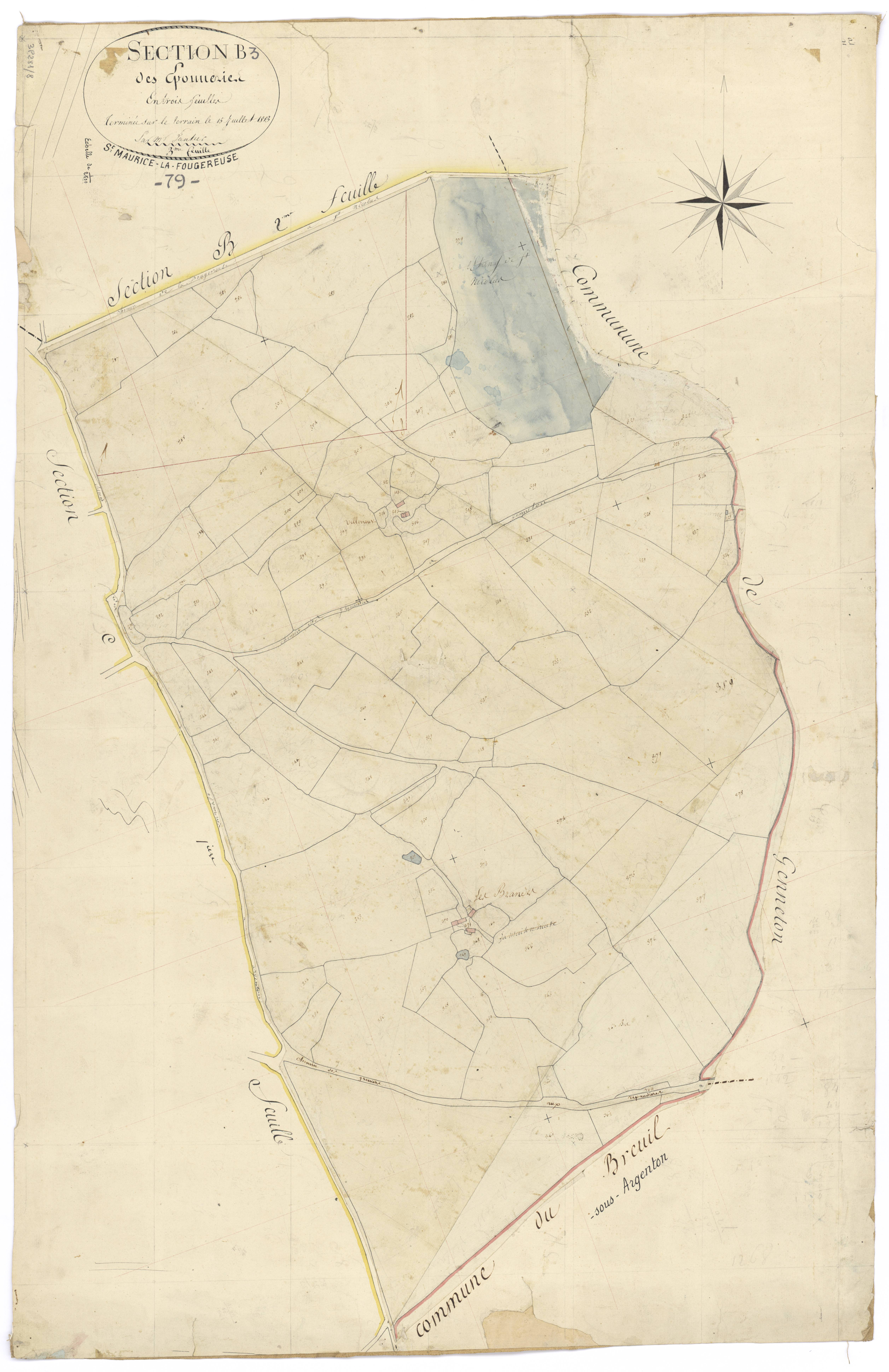Saint-Maurice-la-Fougereuse - FRAD079_CADASTRE_NAPOLEONIEN Section B3 dite des Eponneries