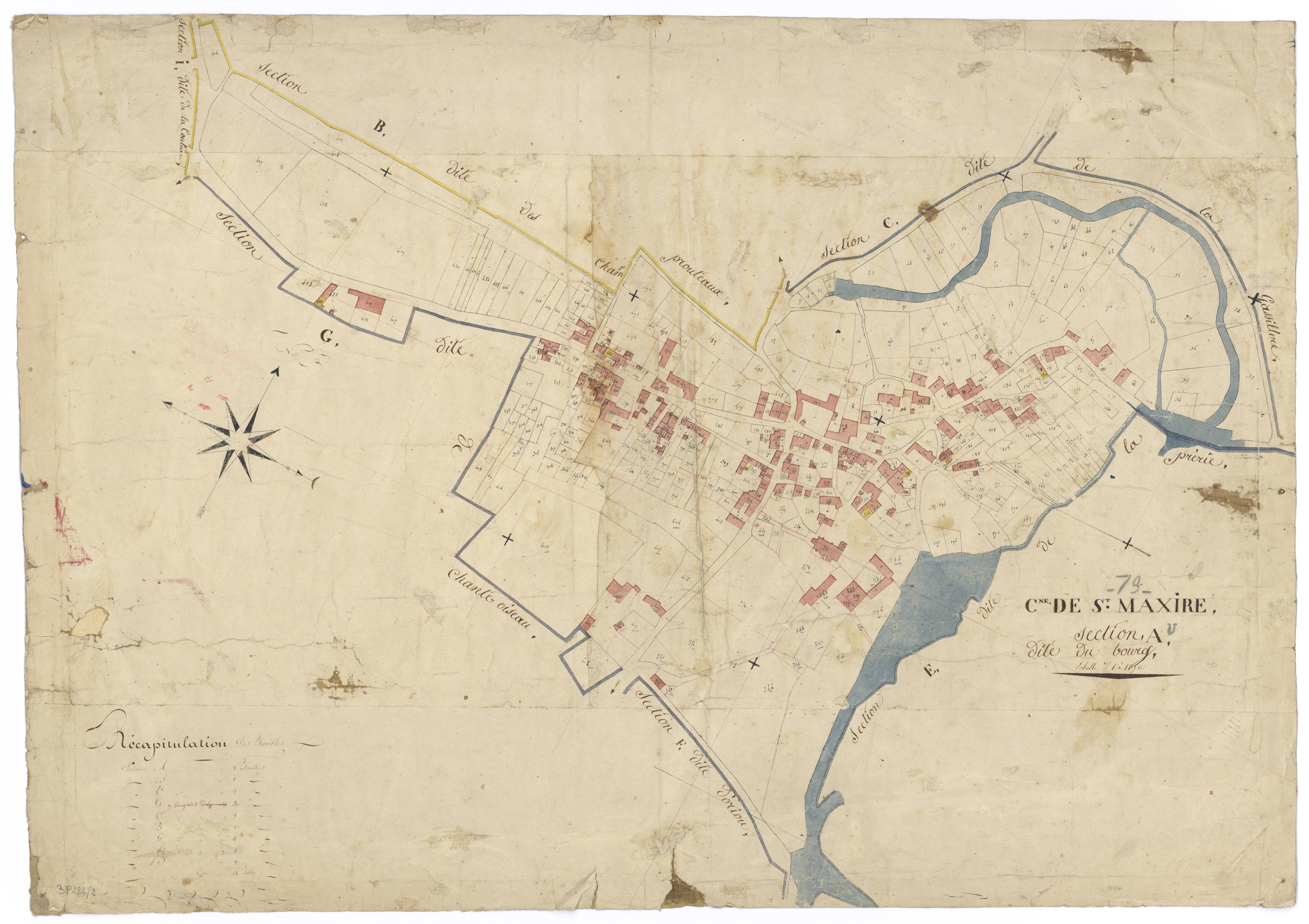 Saint-Maxire - FRAD079_CADASTRE_NAPOLEONIEN Section A dite du Bourg 