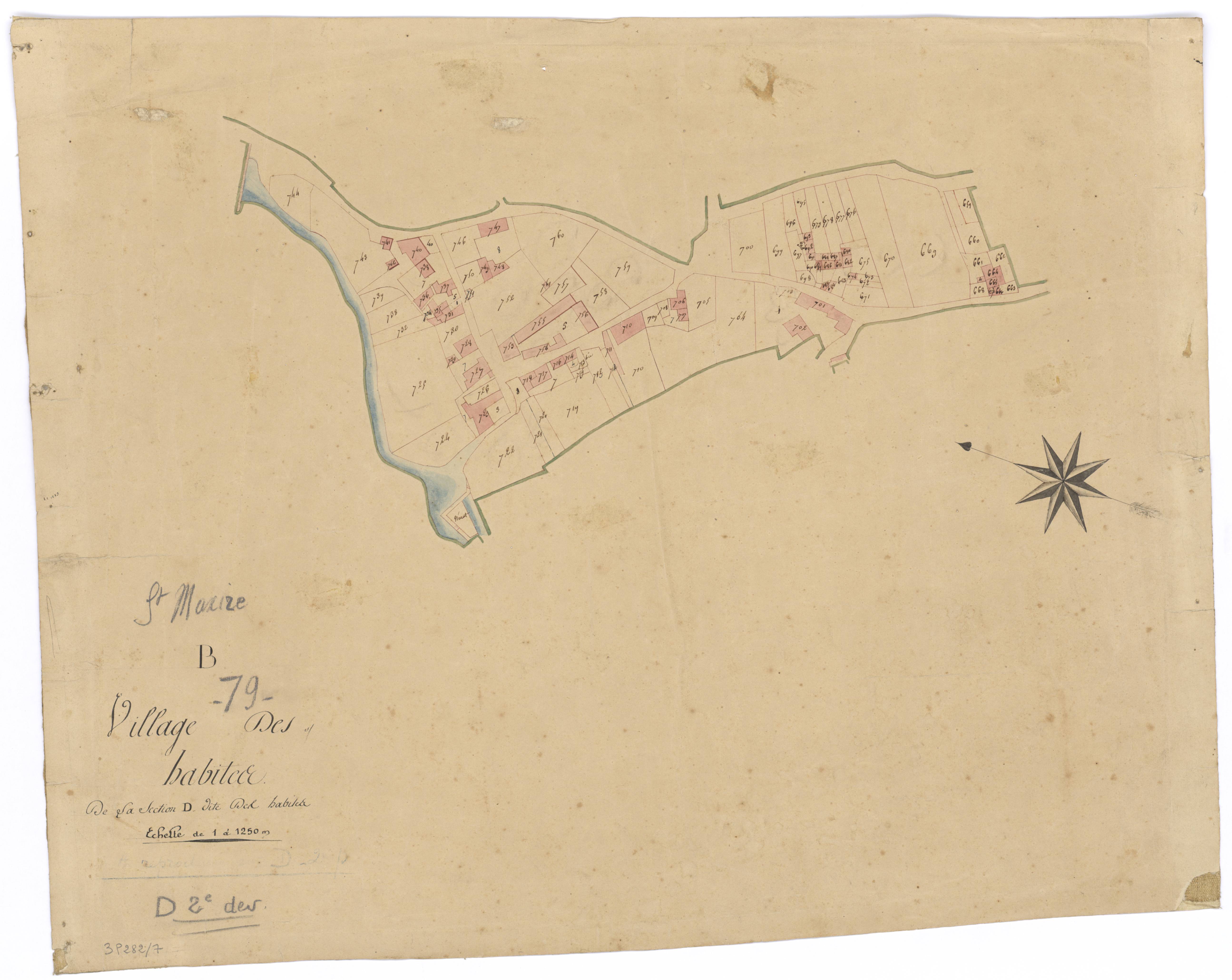 Saint-Maxire - FRAD079_CADASTRE_NAPOLEONIEN Dévelop.les Habites section D 