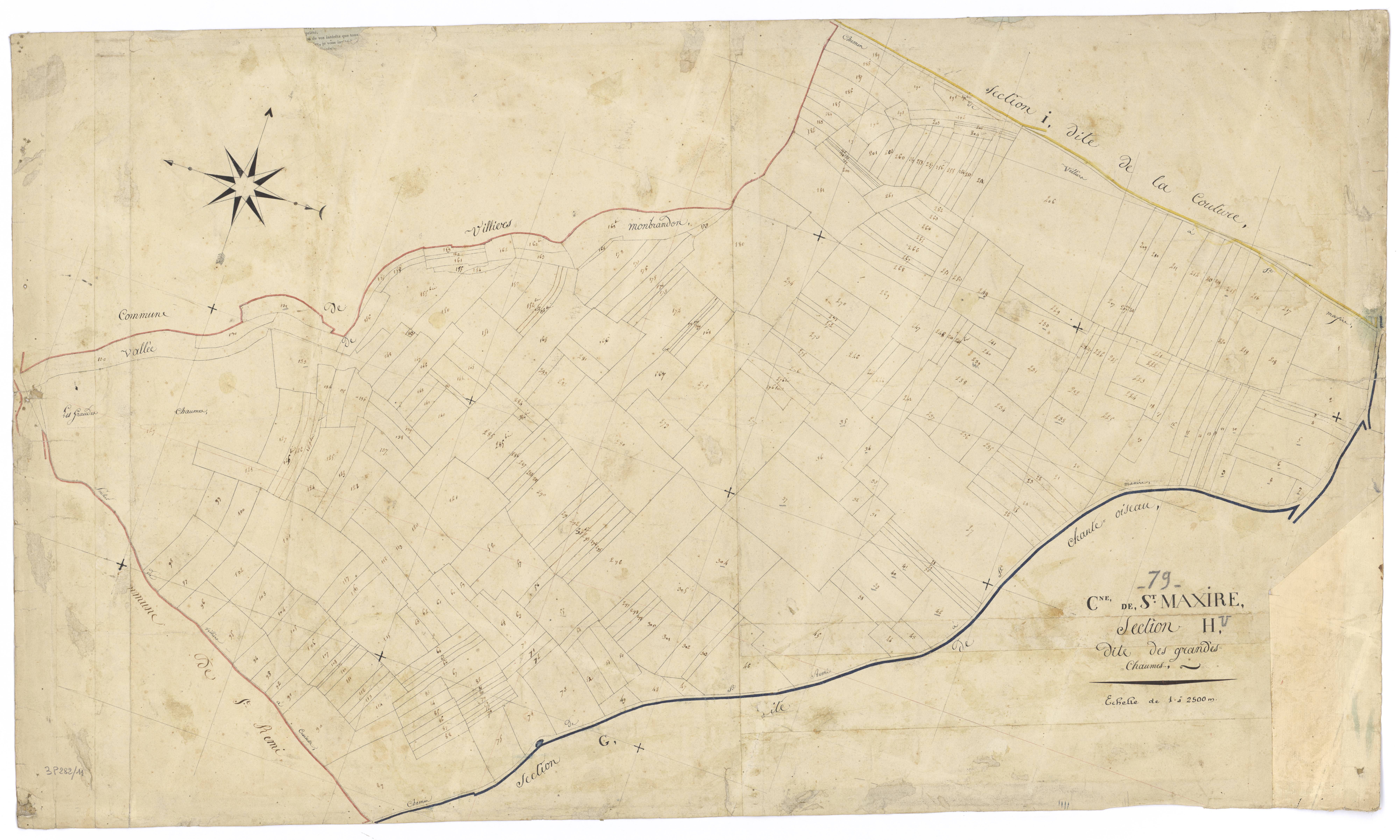 Saint-Maxire - FRAD079_CADASTRE_NAPOLEONIEN Section H dite des Grandes Chaumes 