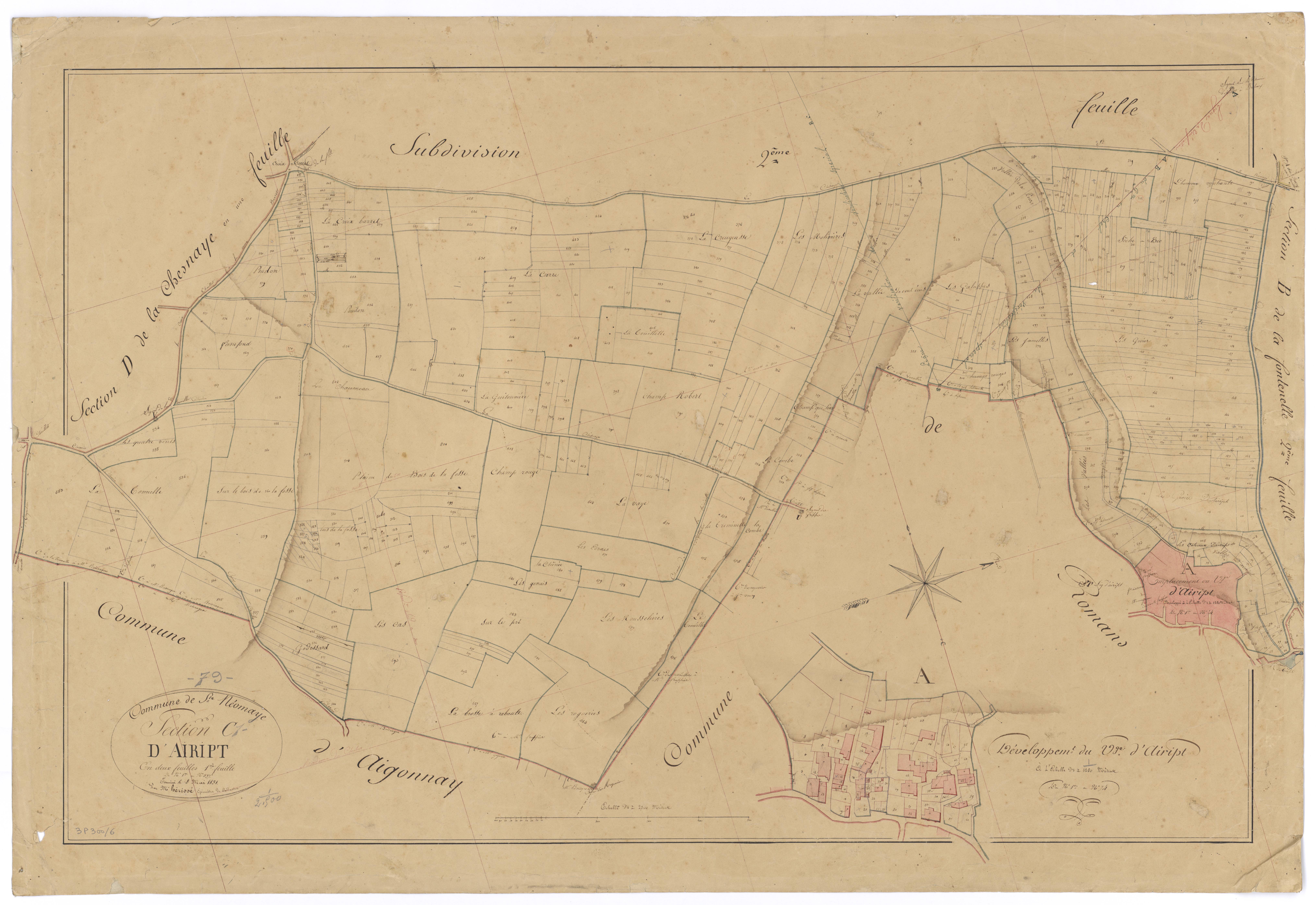 Sainte-Néomaye - FRAD079_CADASTRE_NAPOLEONIEN Section C1 dite d'Aiript 