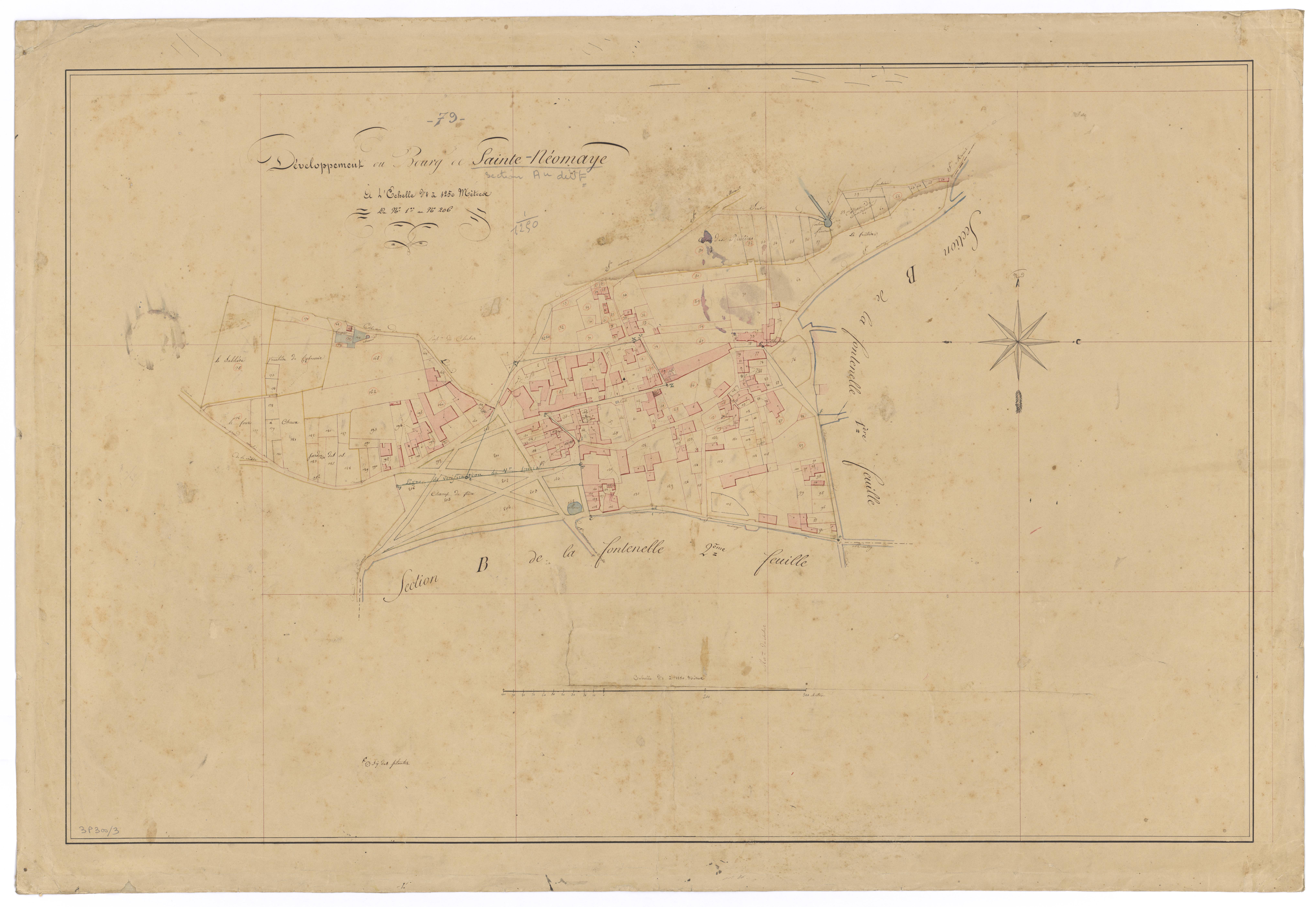 Sainte-Néomaye - FRAD079_CADASTRE_NAPOLEONIEN Développement de la section A 