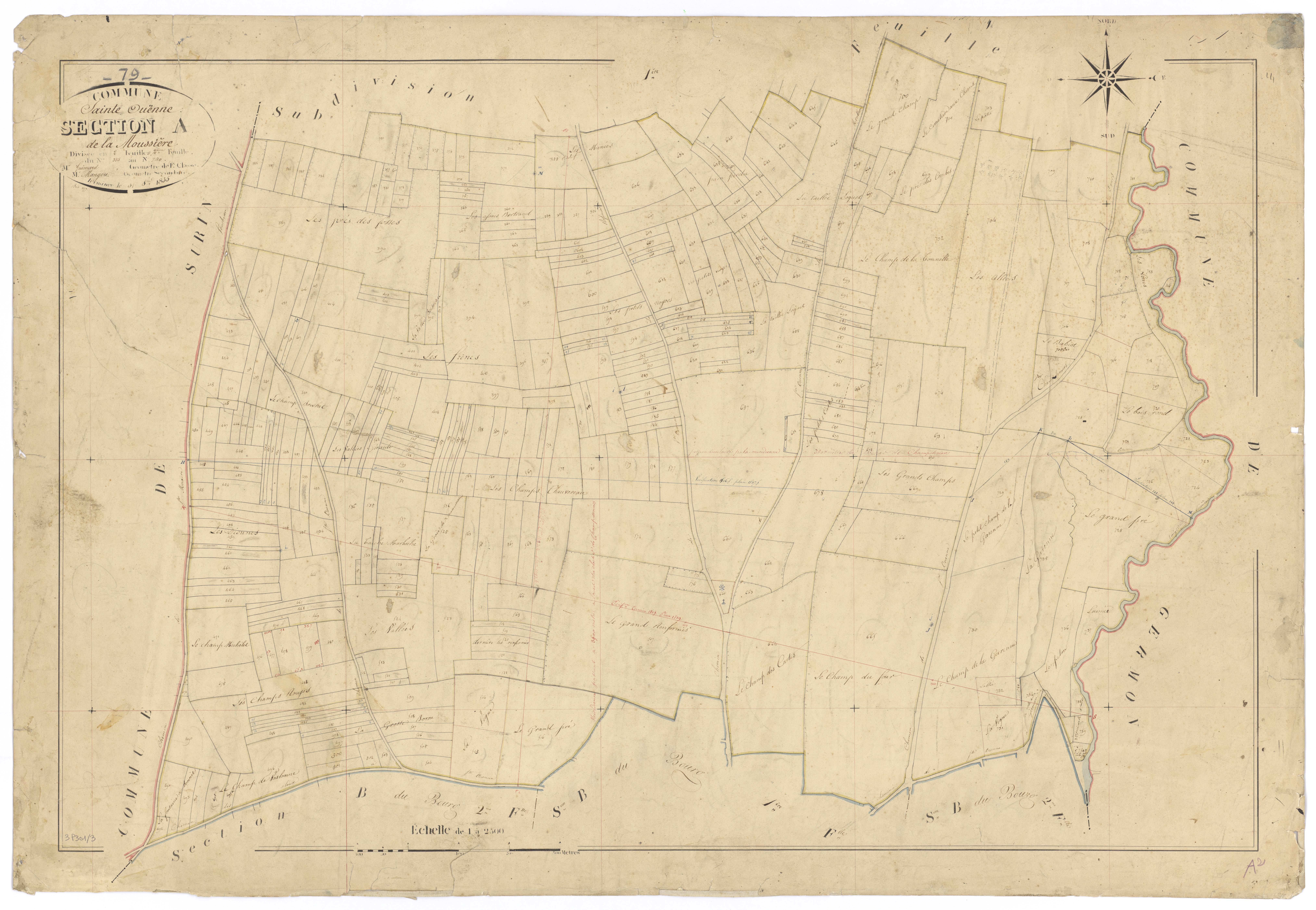 Sainte-Ouenne - FRAD079_CADASTRE_NAPOLEONIEN Section A2 dite de la Moussière 