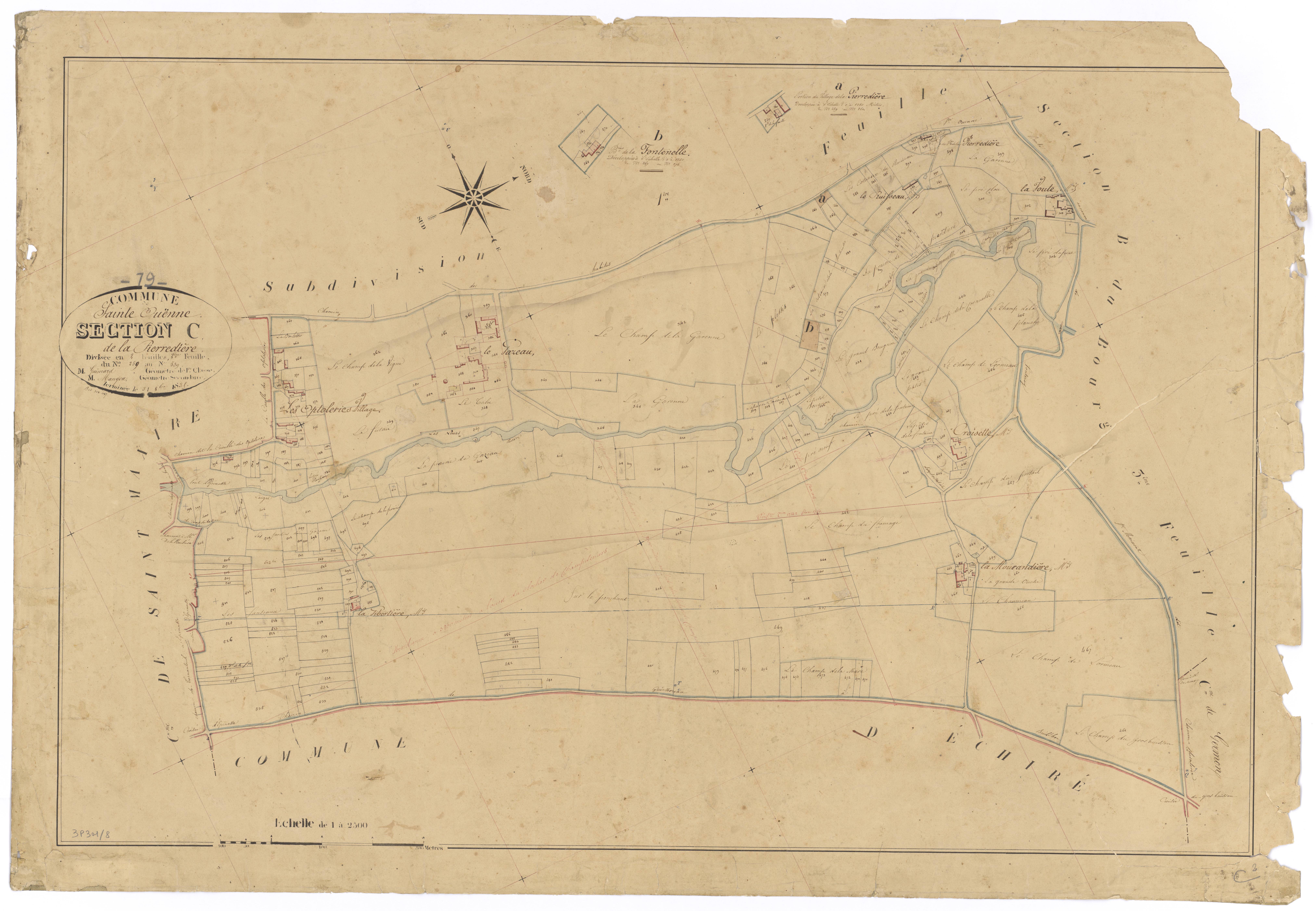 Sainte-Ouenne - FRAD079_CADASTRE_NAPOLEONIEN Section C2 dite de la Pierredière 