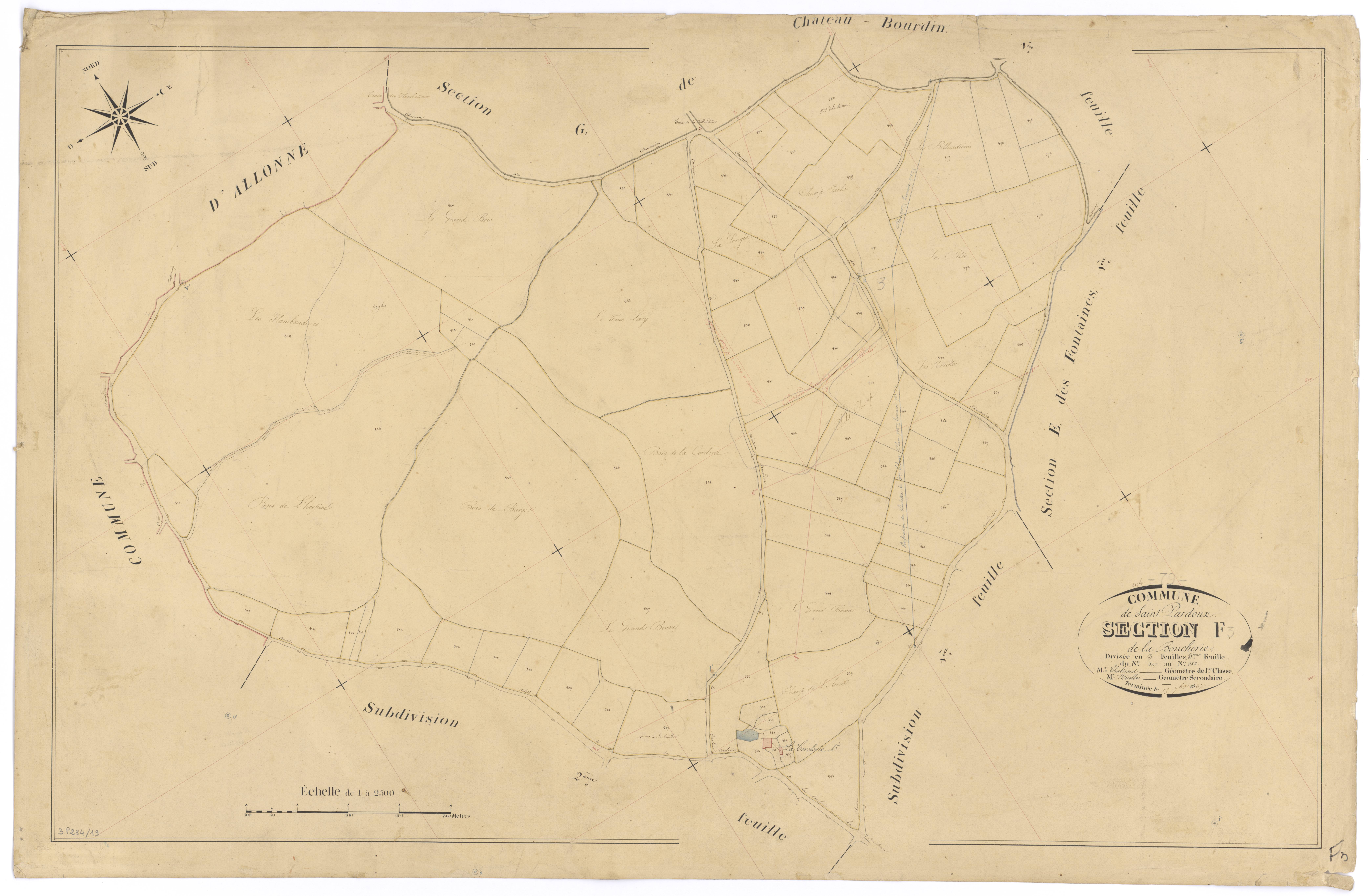 Saint-Pardoux - FRAD079_CADASTRE_NAPOLEONIEN Section F3 dite de la Boucherie 