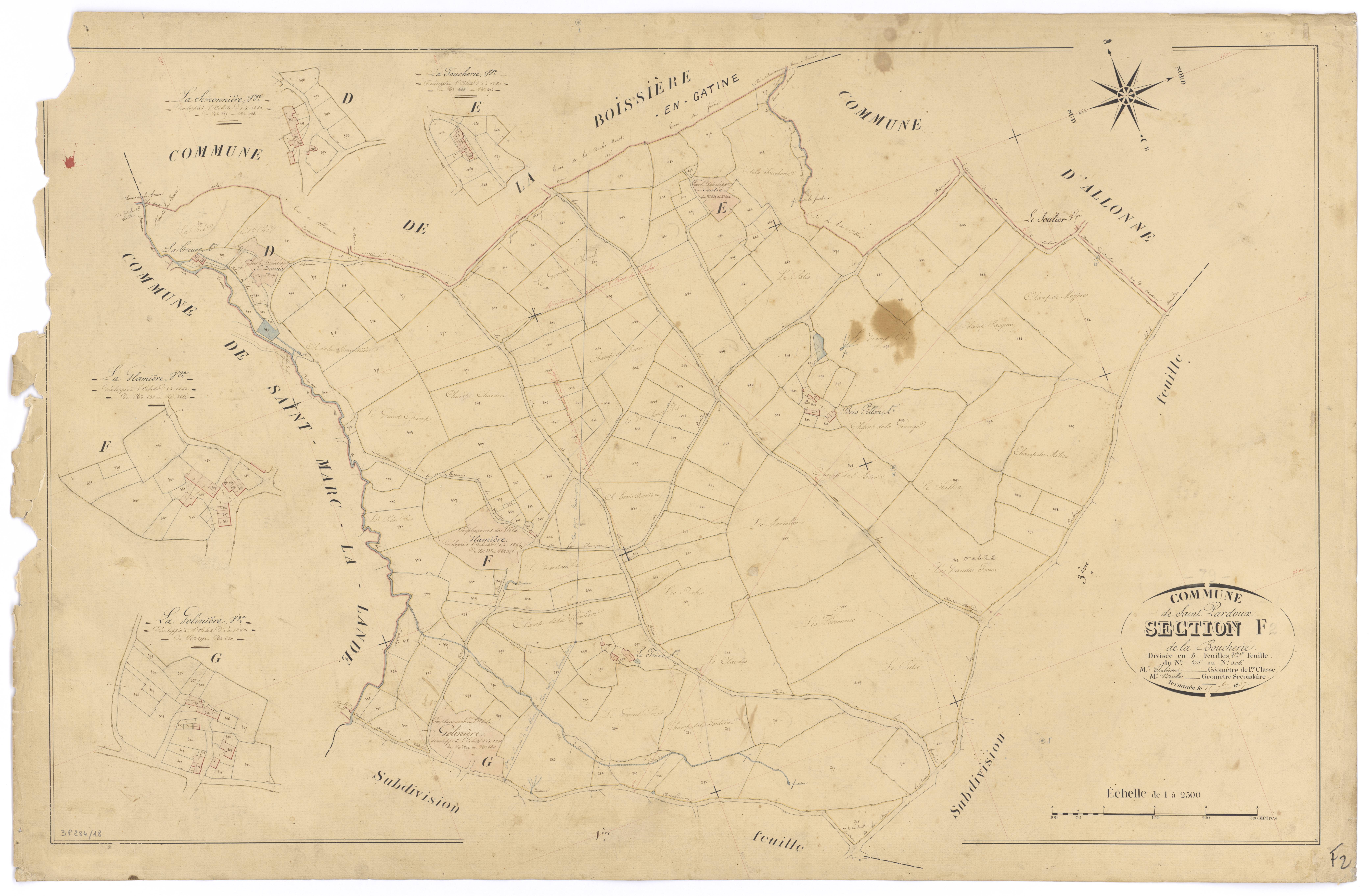 Saint-Pardoux - FRAD079_CADASTRE_NAPOLEONIEN Section F2 dite de la Boucherie 