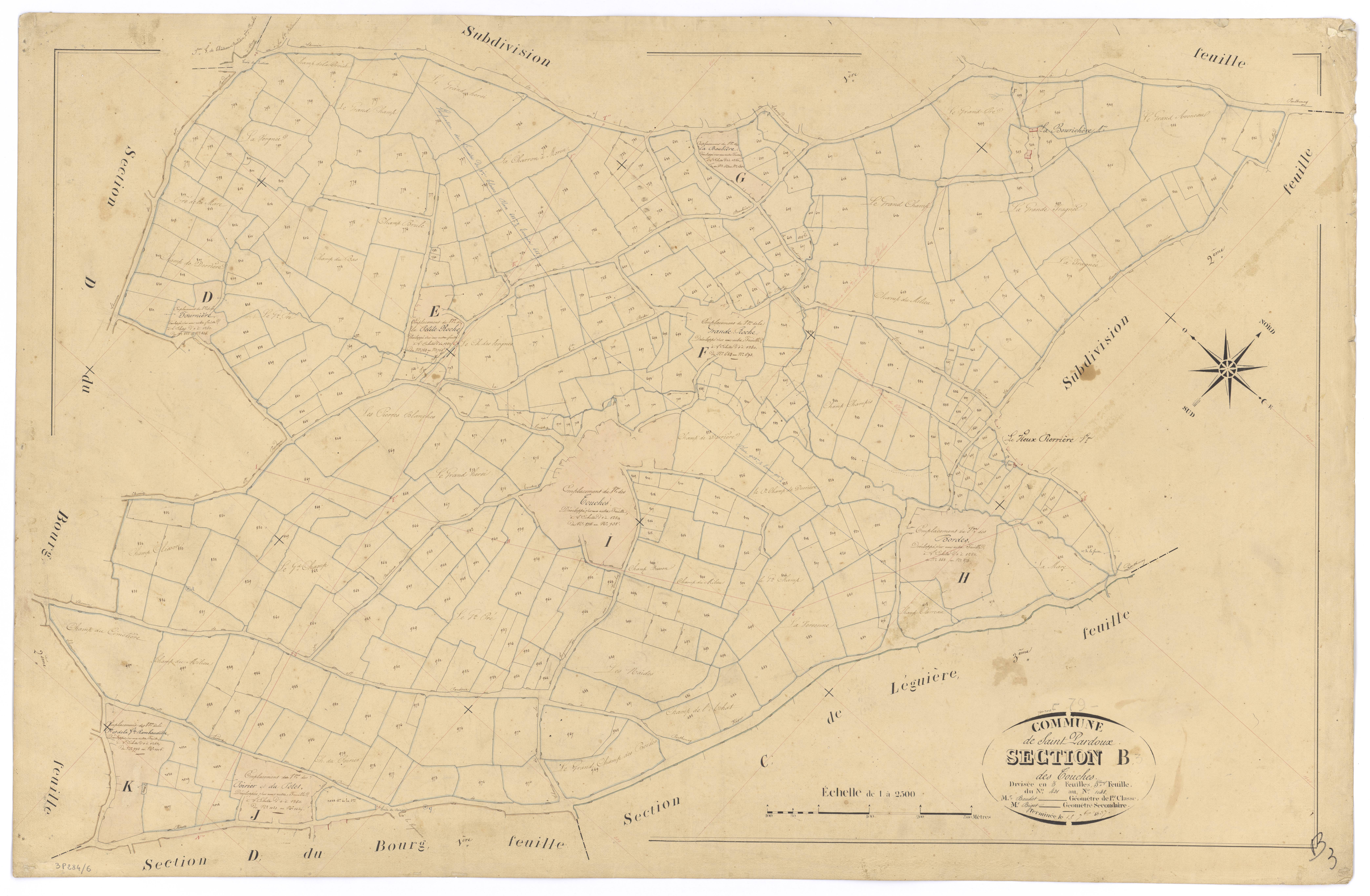 Saint-Pardoux - FRAD079_CADASTRE_NAPOLEONIEN Section B3 dite des Touches 