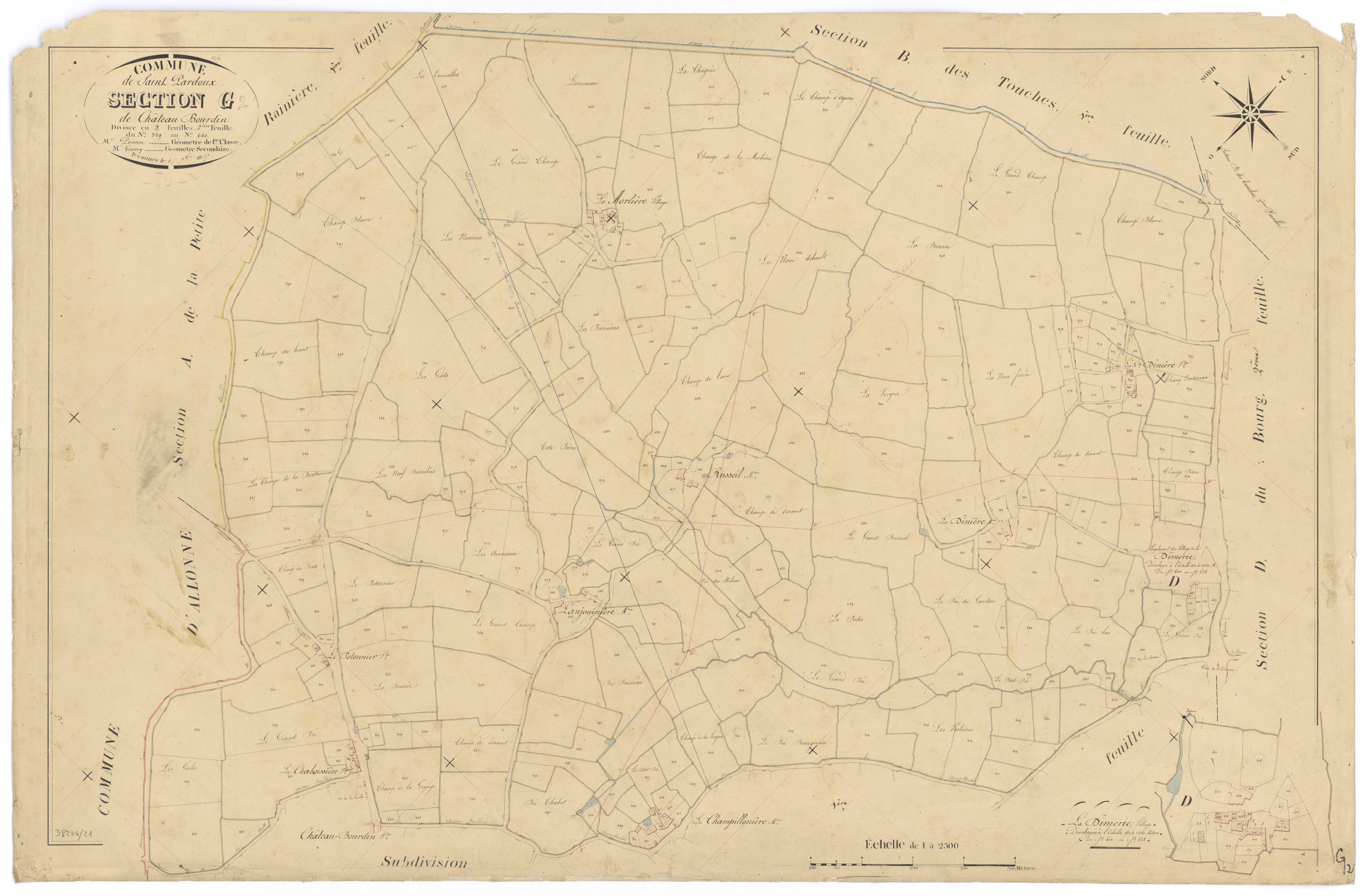 Saint-Pardoux - FRAD079_CADASTRE_NAPOLEONIEN Section G2 dite de ChâteauBourdin 