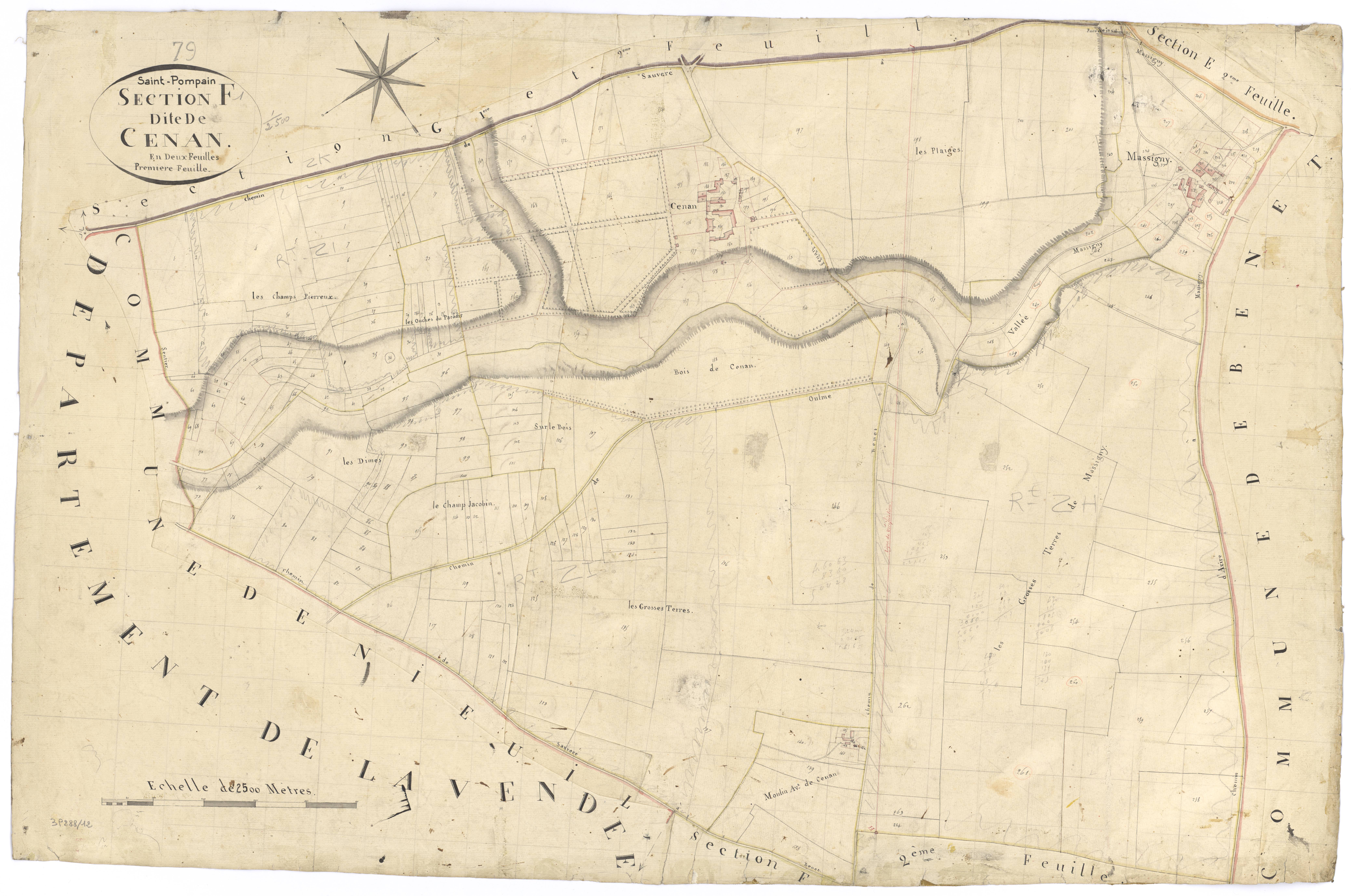 Saint-Pompain - FRAD079_CADASTRE_NAPOLEONIEN Section F1 dite de Cenan 