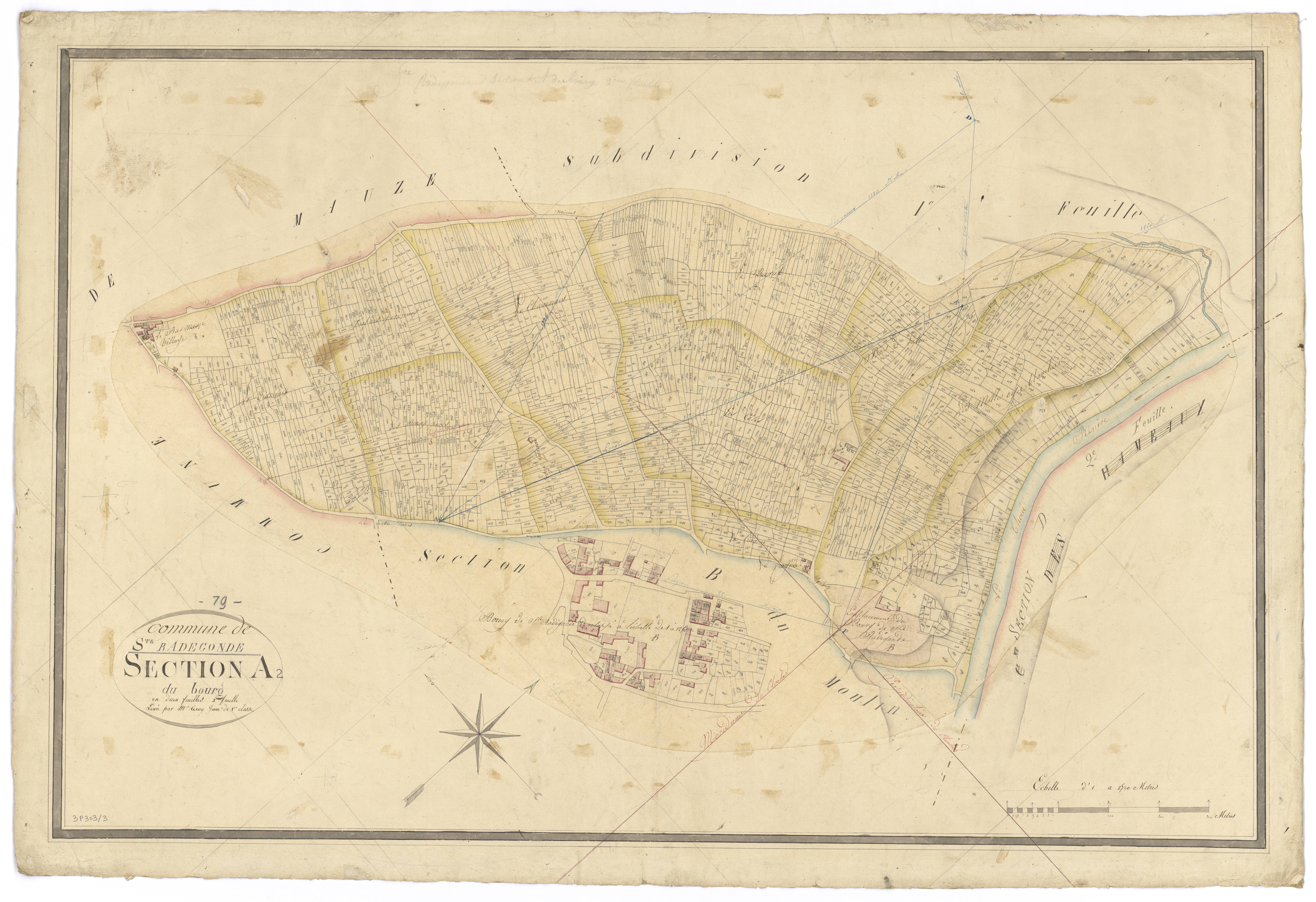Sainte-Radegonde - FRAD079_CADASTRE_NAPOLEONIEN Section A2 dite du Bourg
