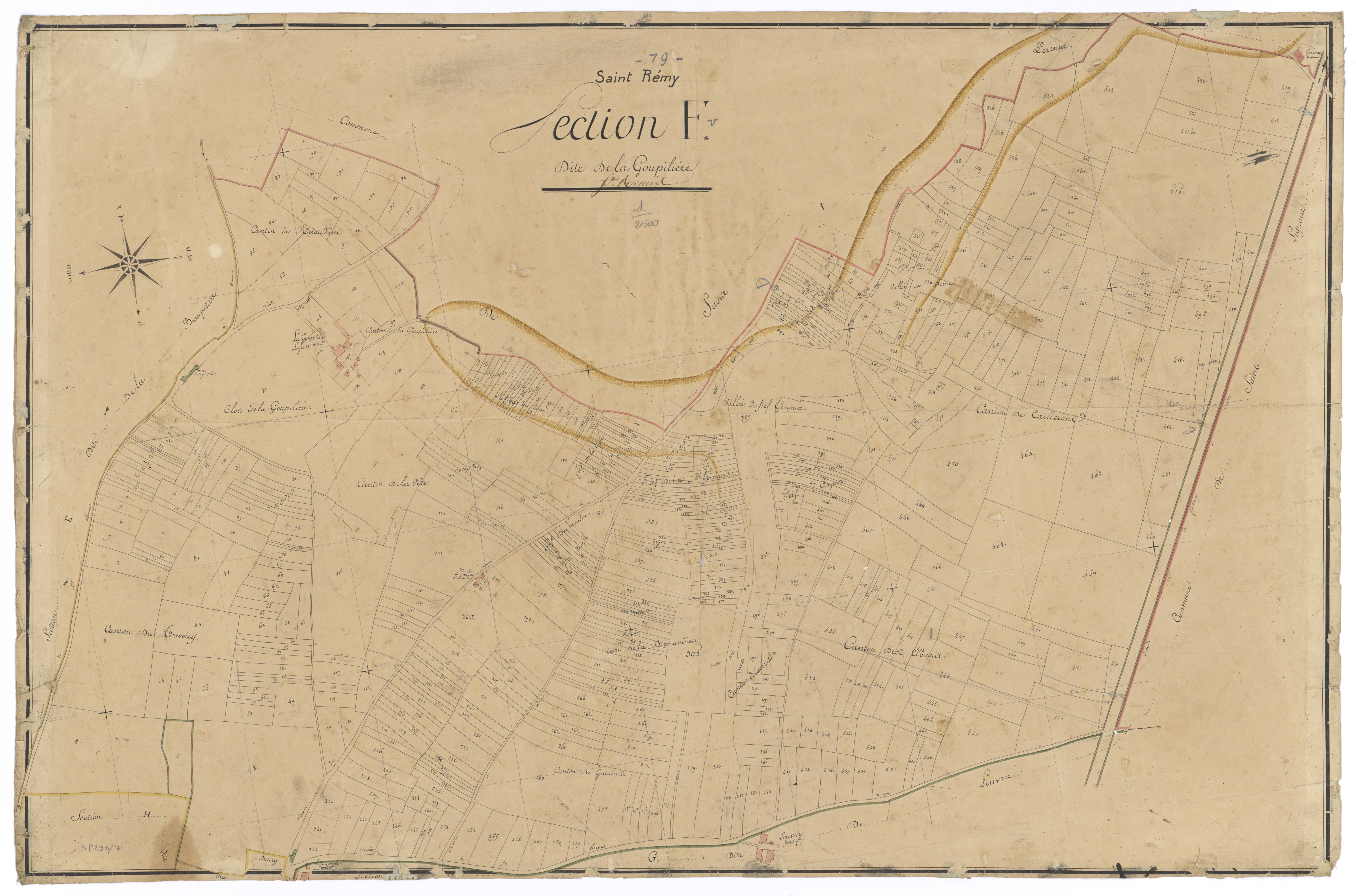 Saint-Rémy - FRAD079_CADASTRE_NAPOLEONIEN Section F dite de Goupilière 