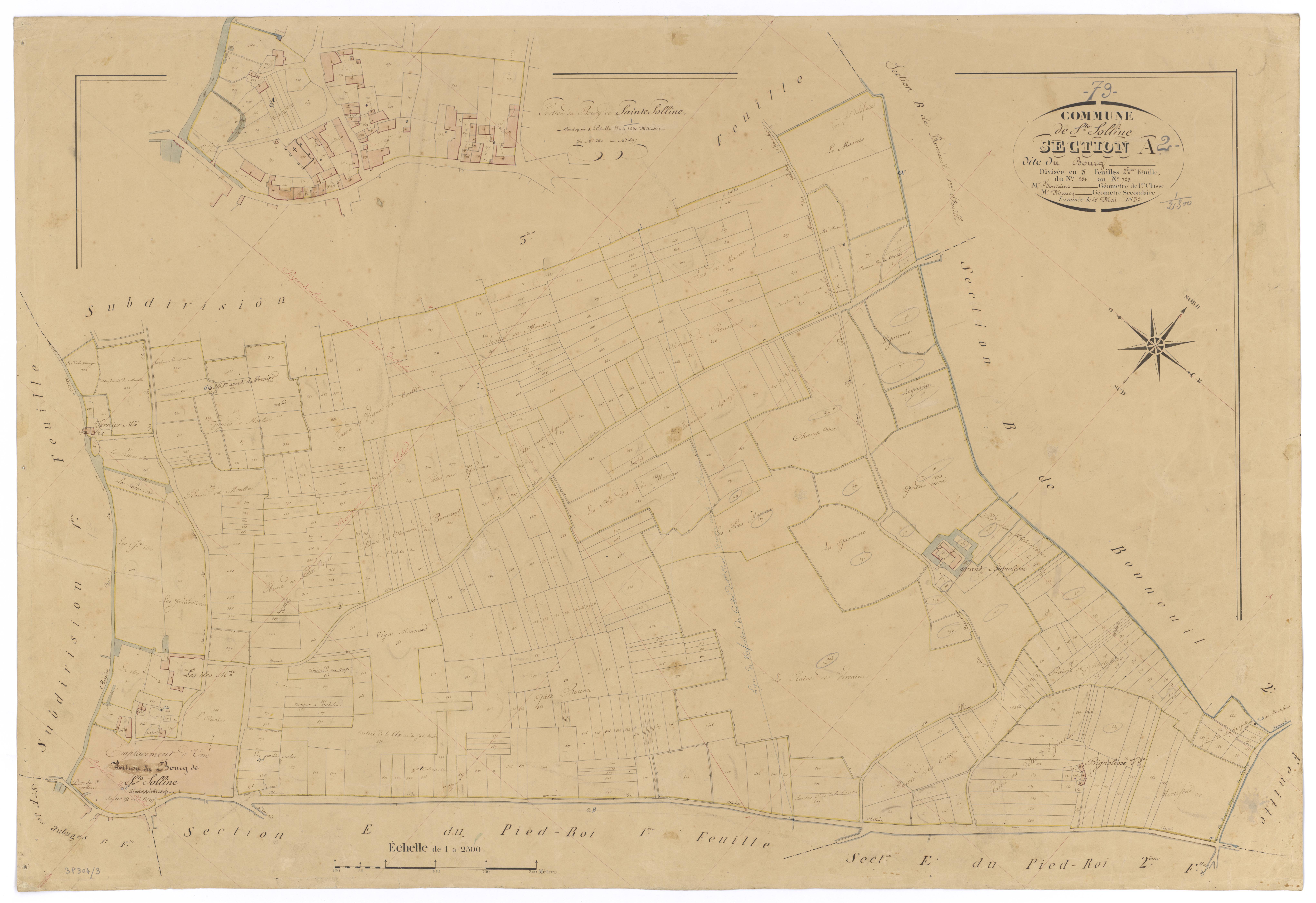 Sainte-Soline - FRAD079_CADASTRE_NAPOLEONIEN Section A2 dite du Bourg 