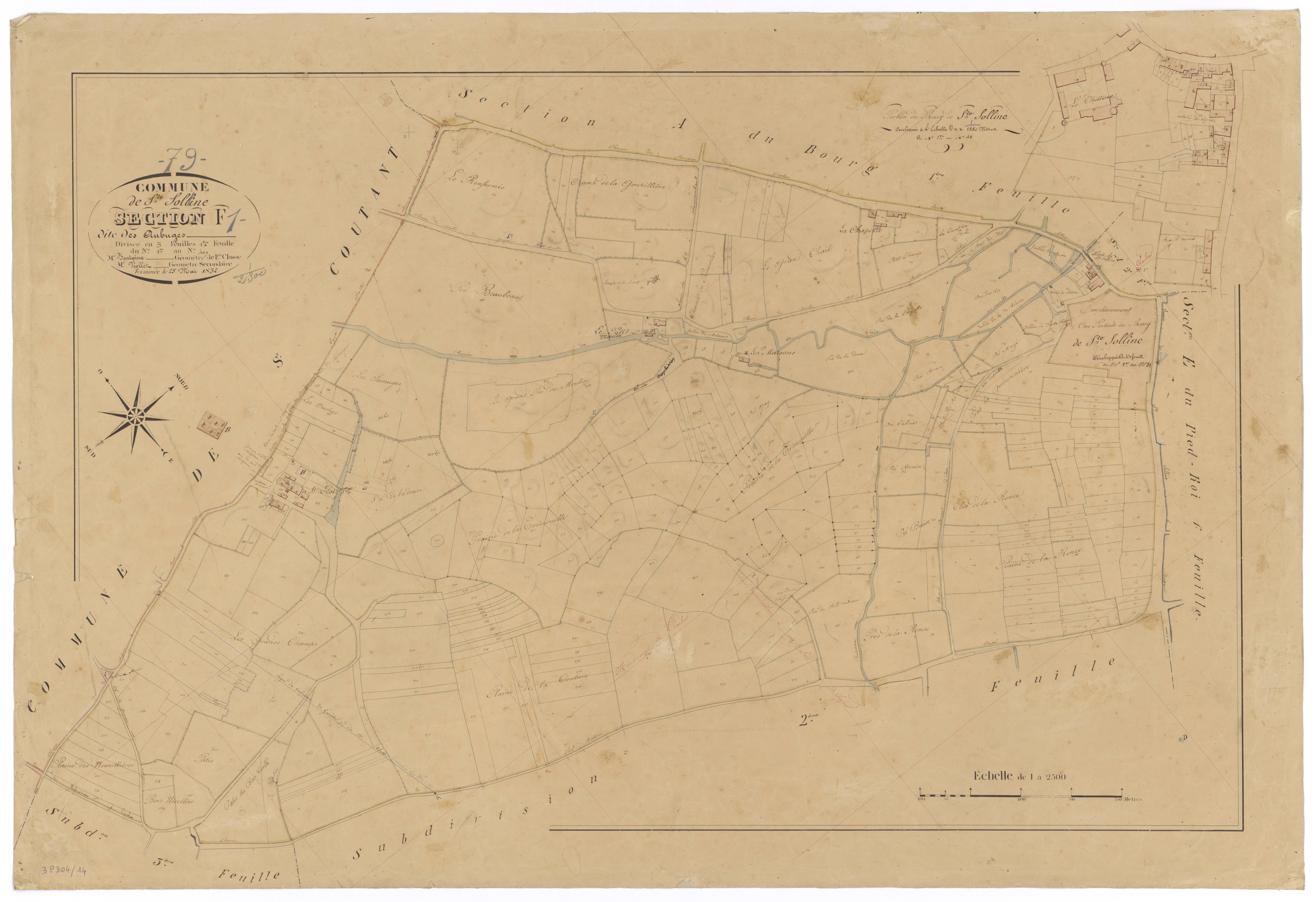 Sainte-Soline - FRAD079_CADASTRE_NAPOLEONIEN Section F1 dite des Aubuges 