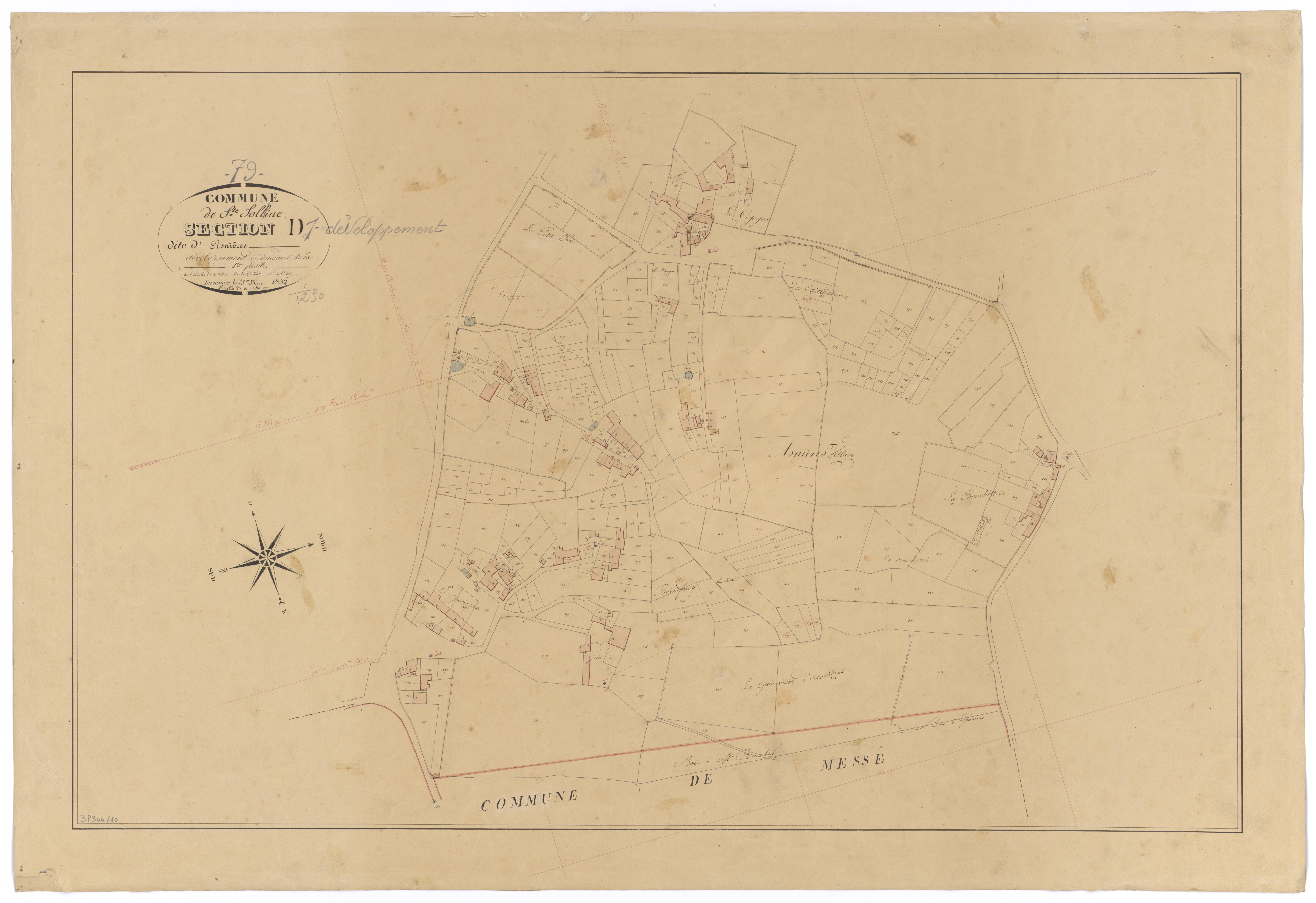 Sainte-Soline - FRAD079_CADASTRE_NAPOLEONIEN Développement de la section D1 