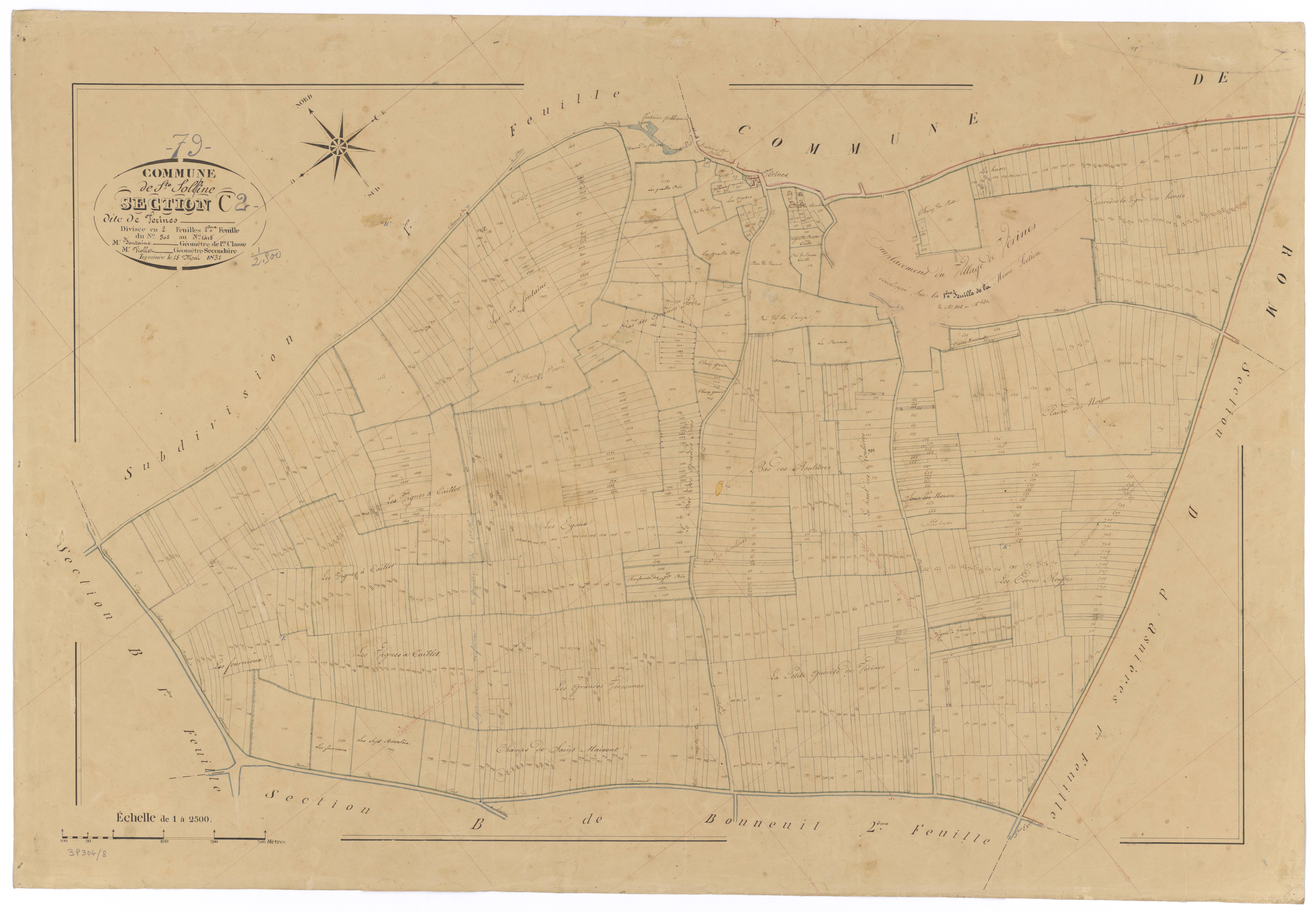 Sainte-Soline - FRAD079_CADASTRE_NAPOLEONIEN Section C2 dite de Verines 