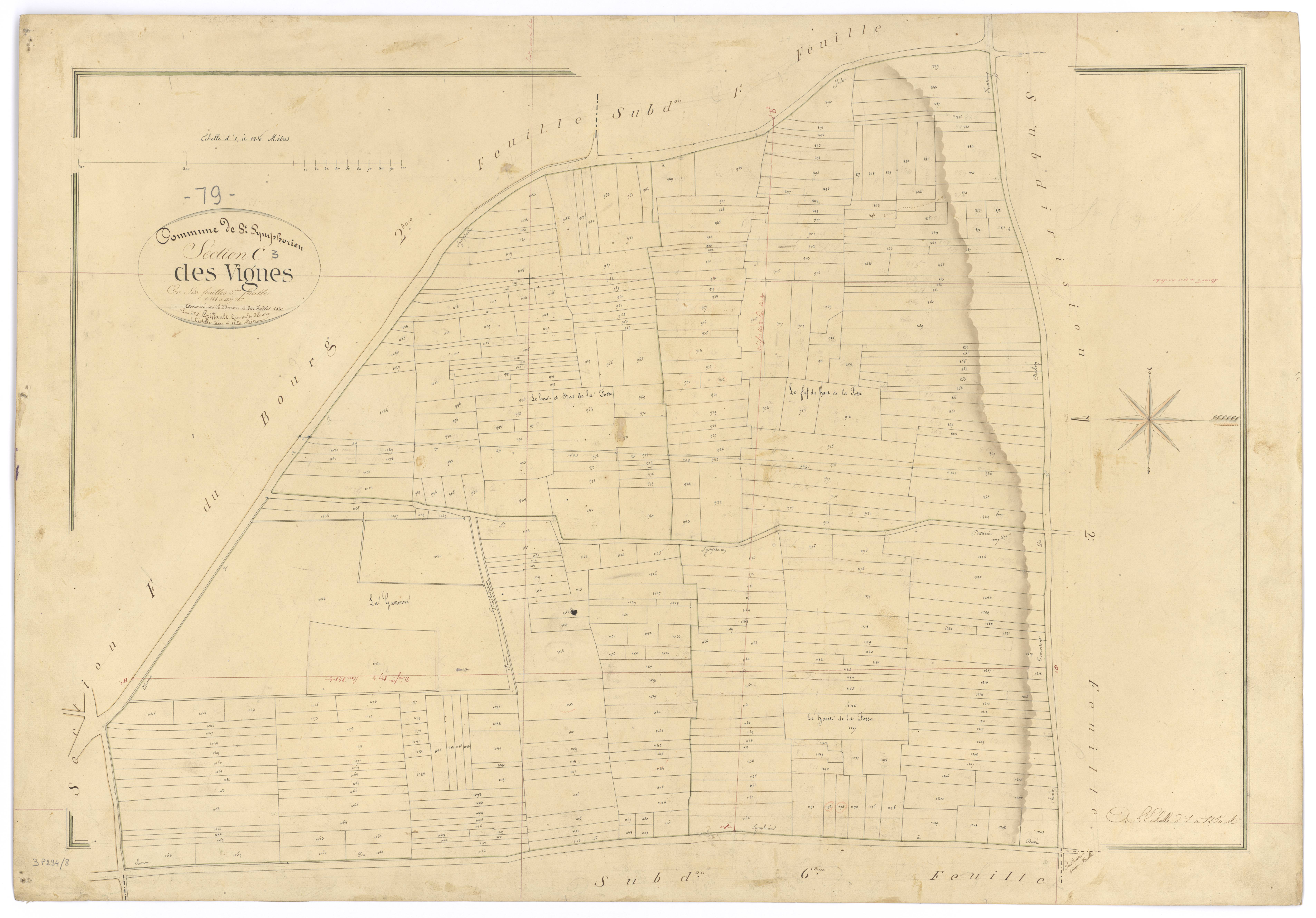 Saint-Symphorien - FRAD079_CADASTRE_NAPOLEONIEN Section C3 dite des Vignes