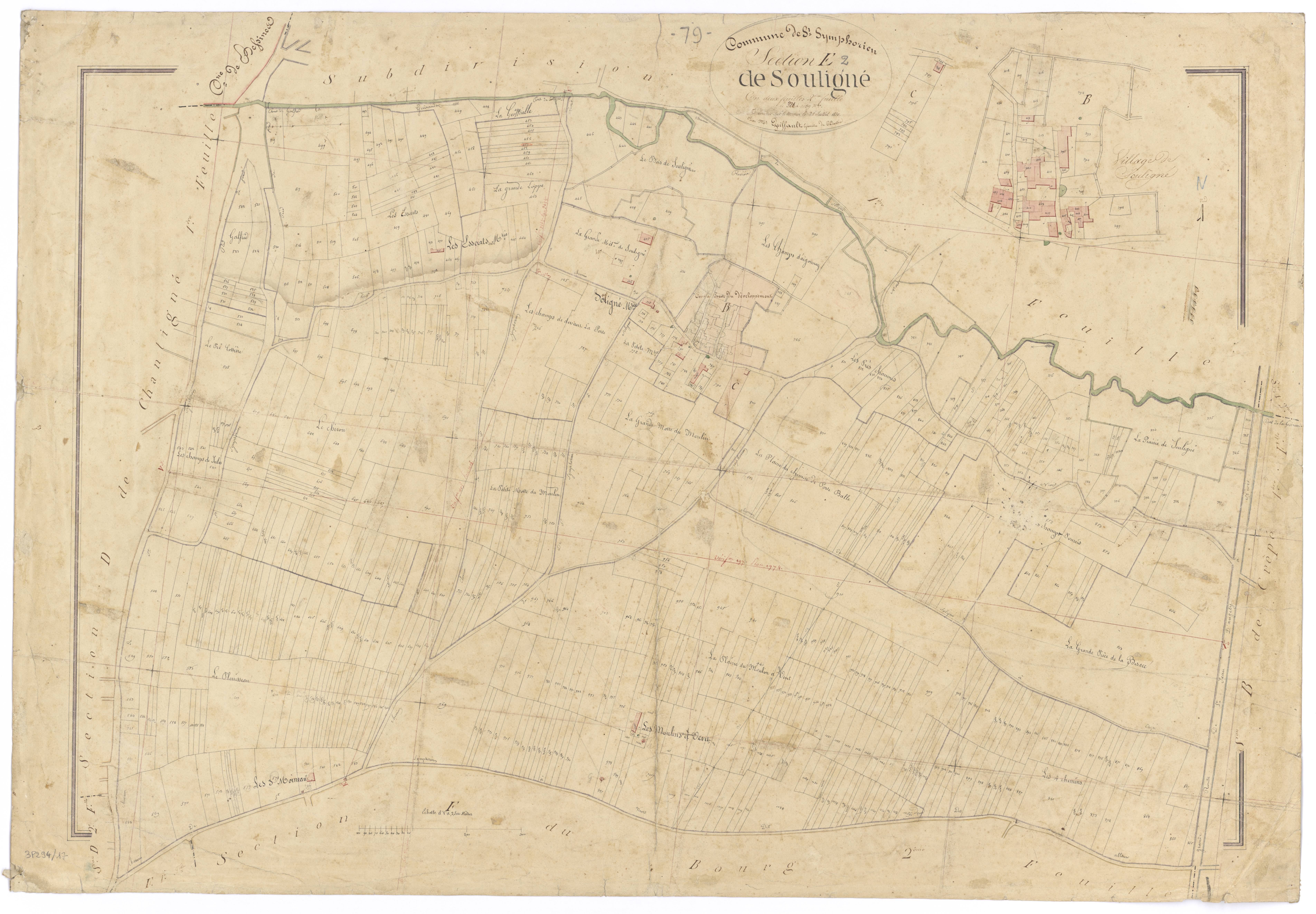 Saint-Symphorien - FRAD079_CADASTRE_NAPOLEONIEN Section E2 dite de Souligné