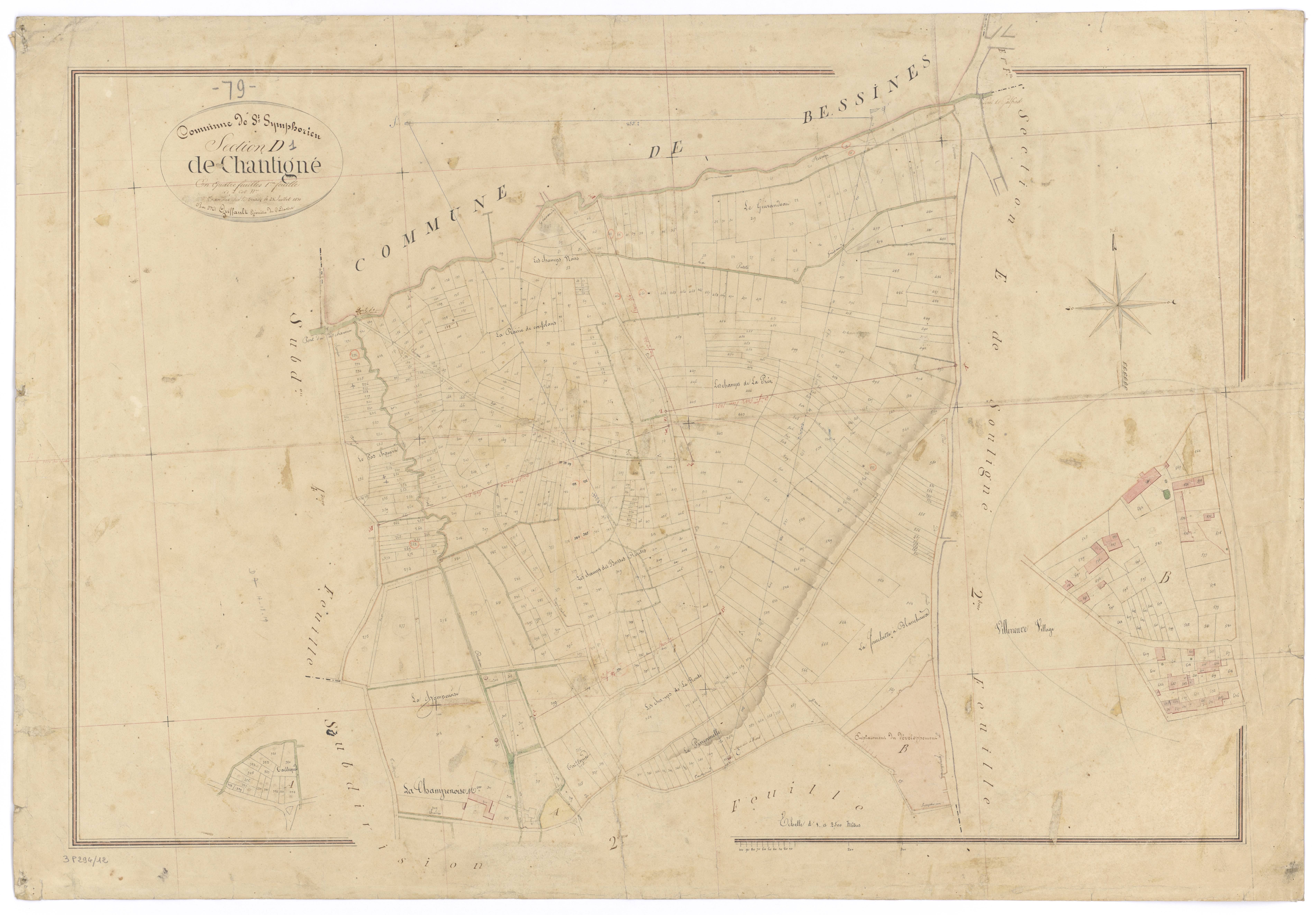 Saint-Symphorien - FRAD079_CADASTRE_NAPOLEONIEN Section D1 dite de Chantigné