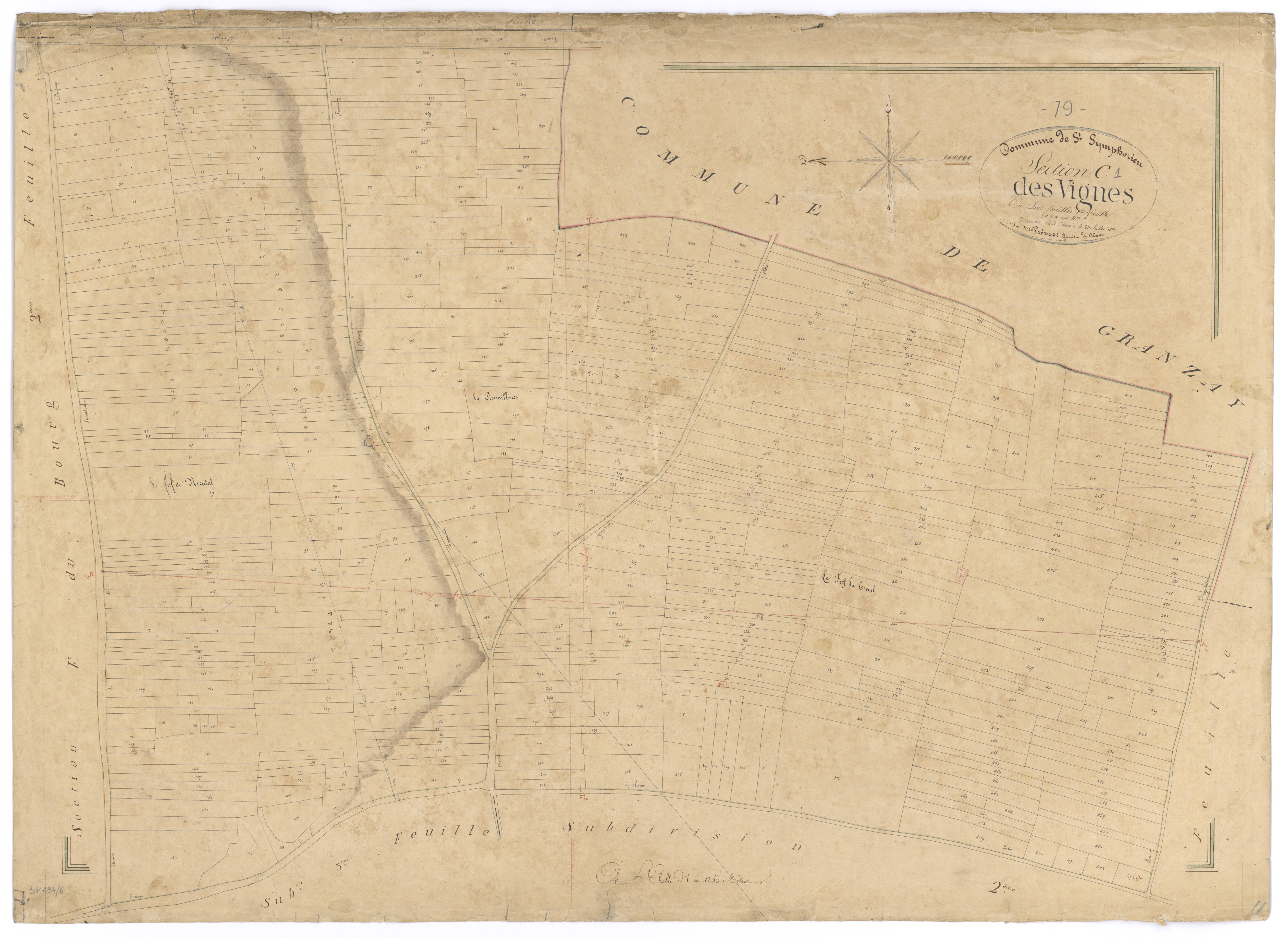 Saint-Symphorien - FRAD079_CADASTRE_NAPOLEONIEN Section C1 dite des Vignes