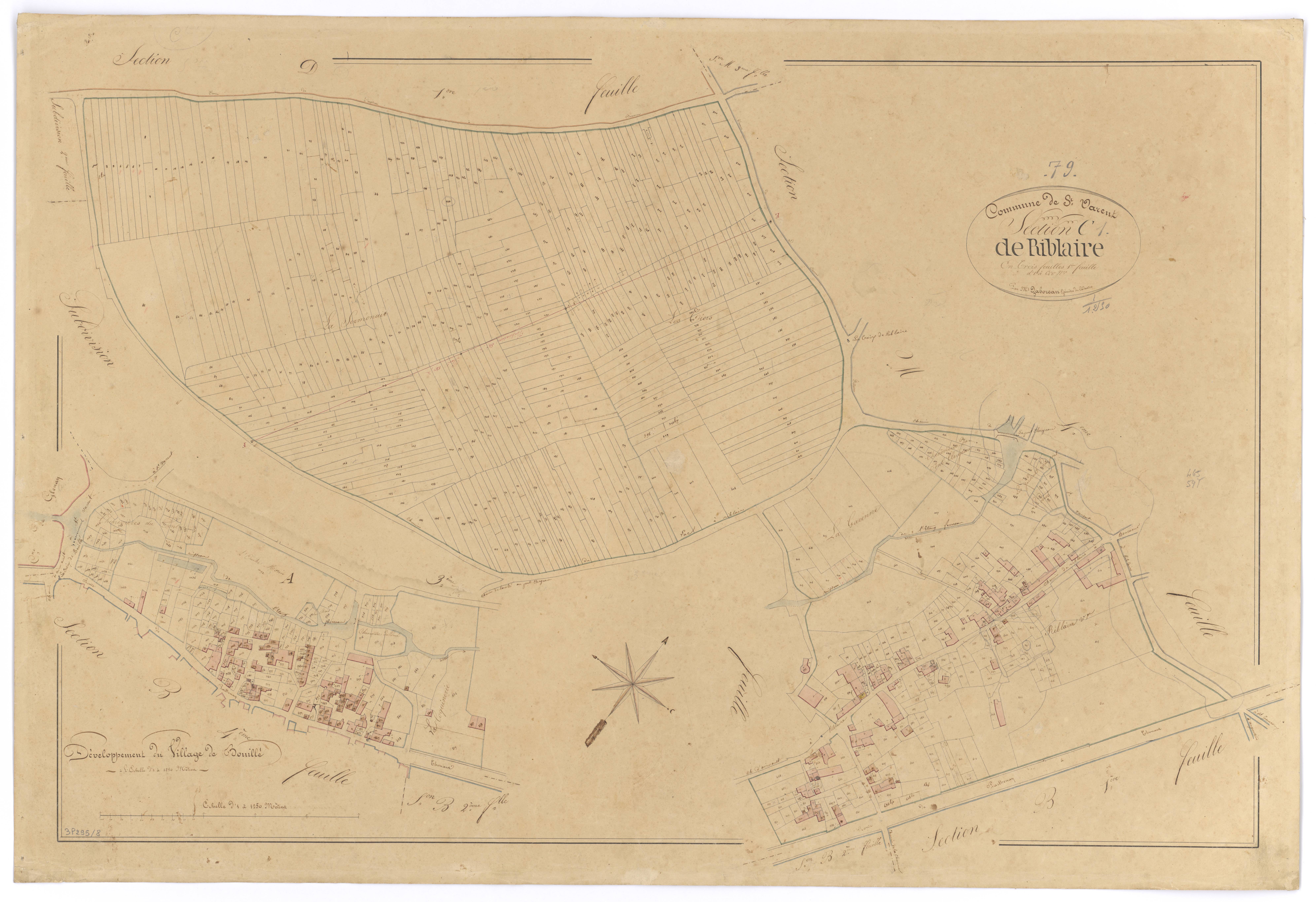 Saint-Varent - FRAD079_CADASTRE_NAPOLEONIEN Section C1 dite de Riblaire