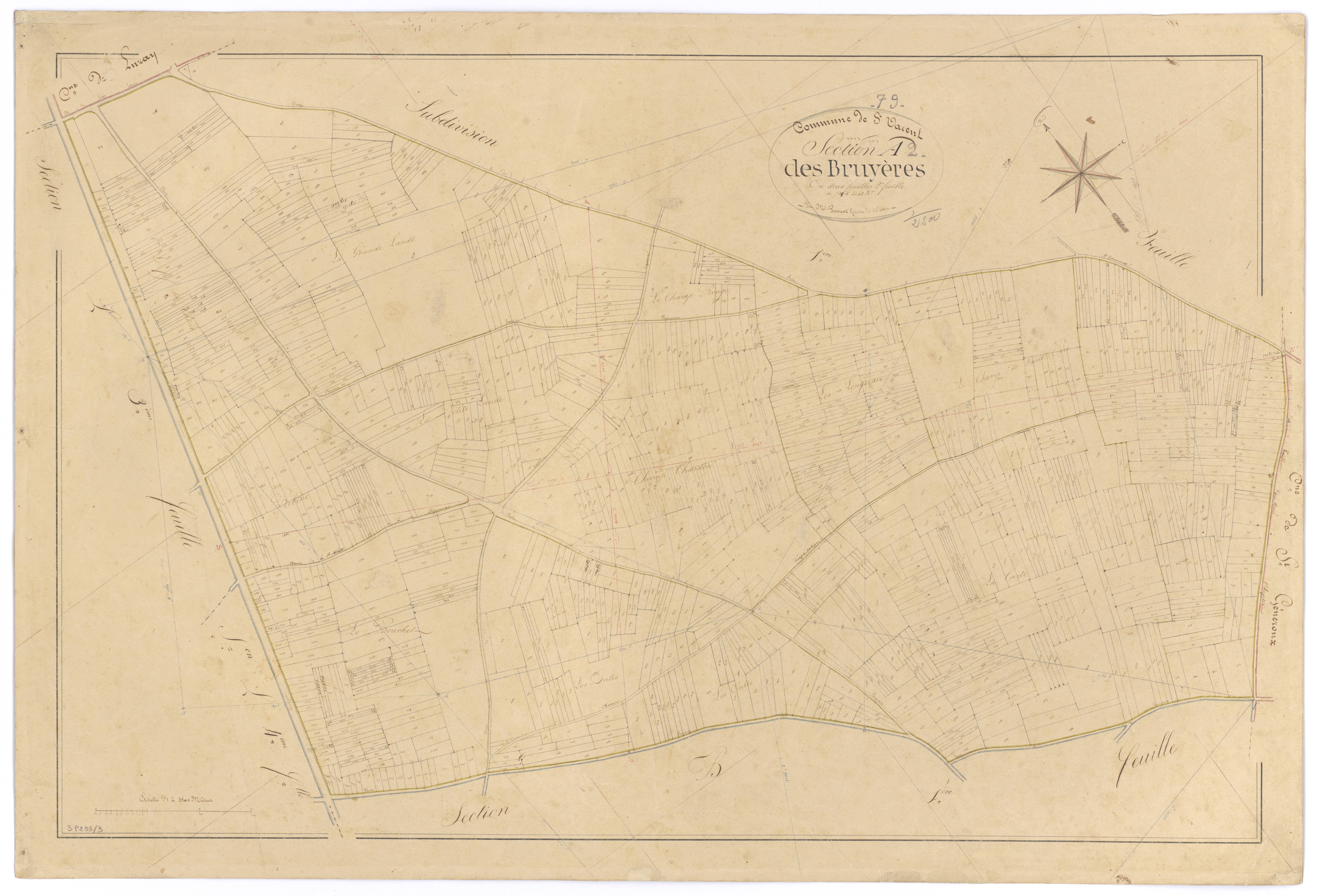 Saint-Varent - FRAD079_CADASTRE_NAPOLEONIEN Section A2 dite des Bruyères