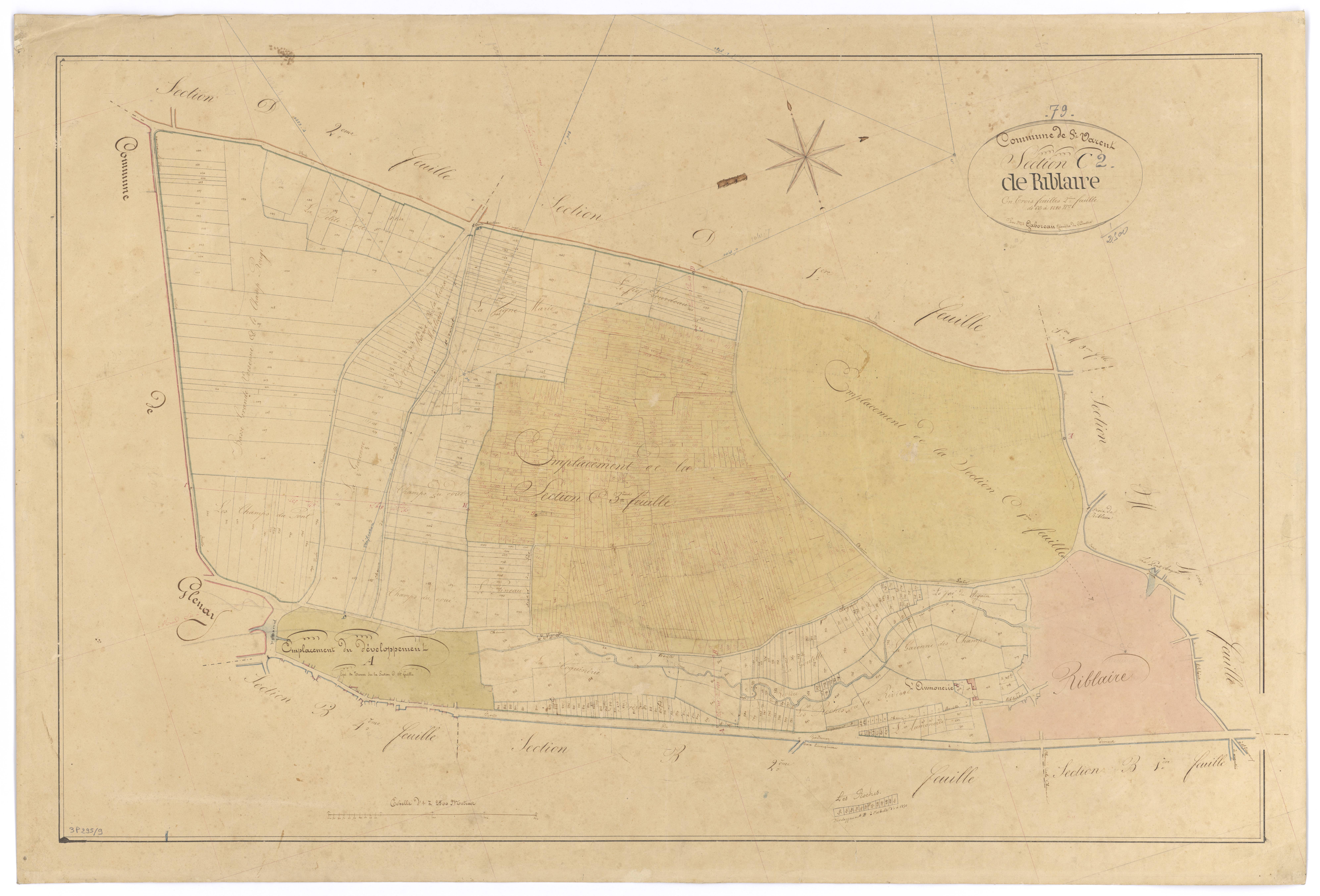 Saint-Varent - FRAD079_CADASTRE_NAPOLEONIEN Section C2 dite de Riblaire