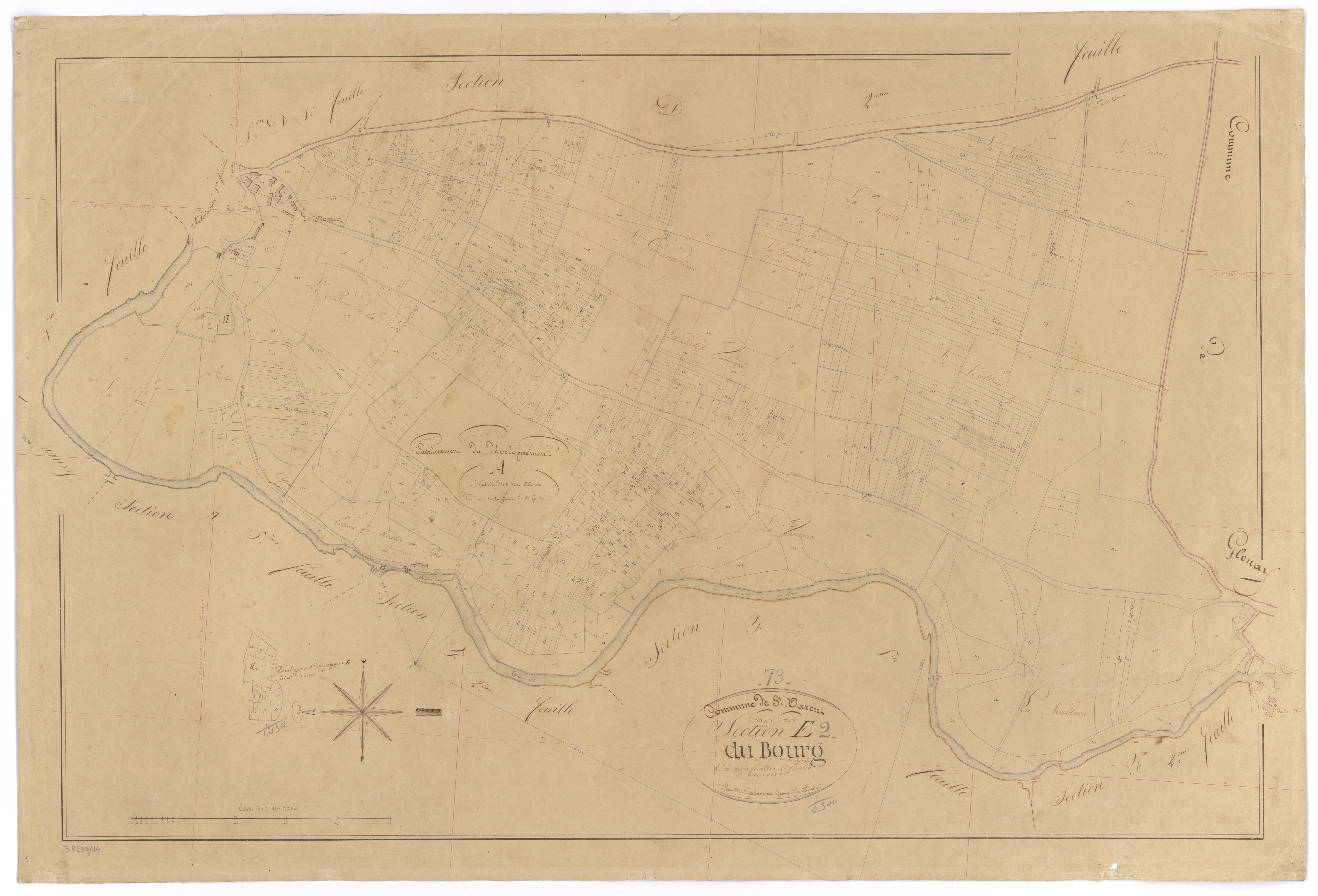 Saint-Varent - FRAD079_CADASTRE_NAPOLEONIEN Section E2 dite du Bourg