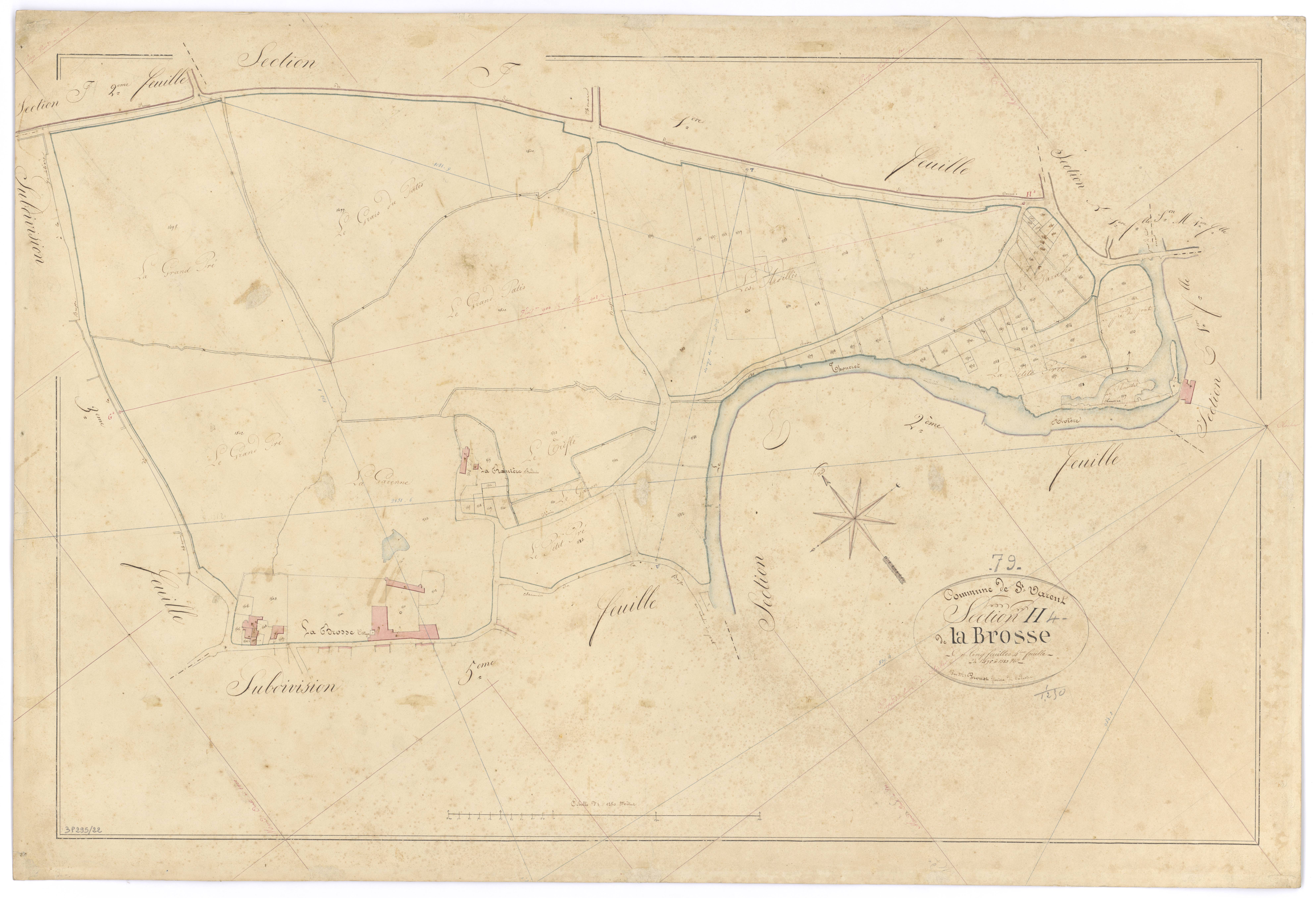 Saint-Varent - FRAD079_CADASTRE_NAPOLEONIEN Section H4 dite de la Brosse 