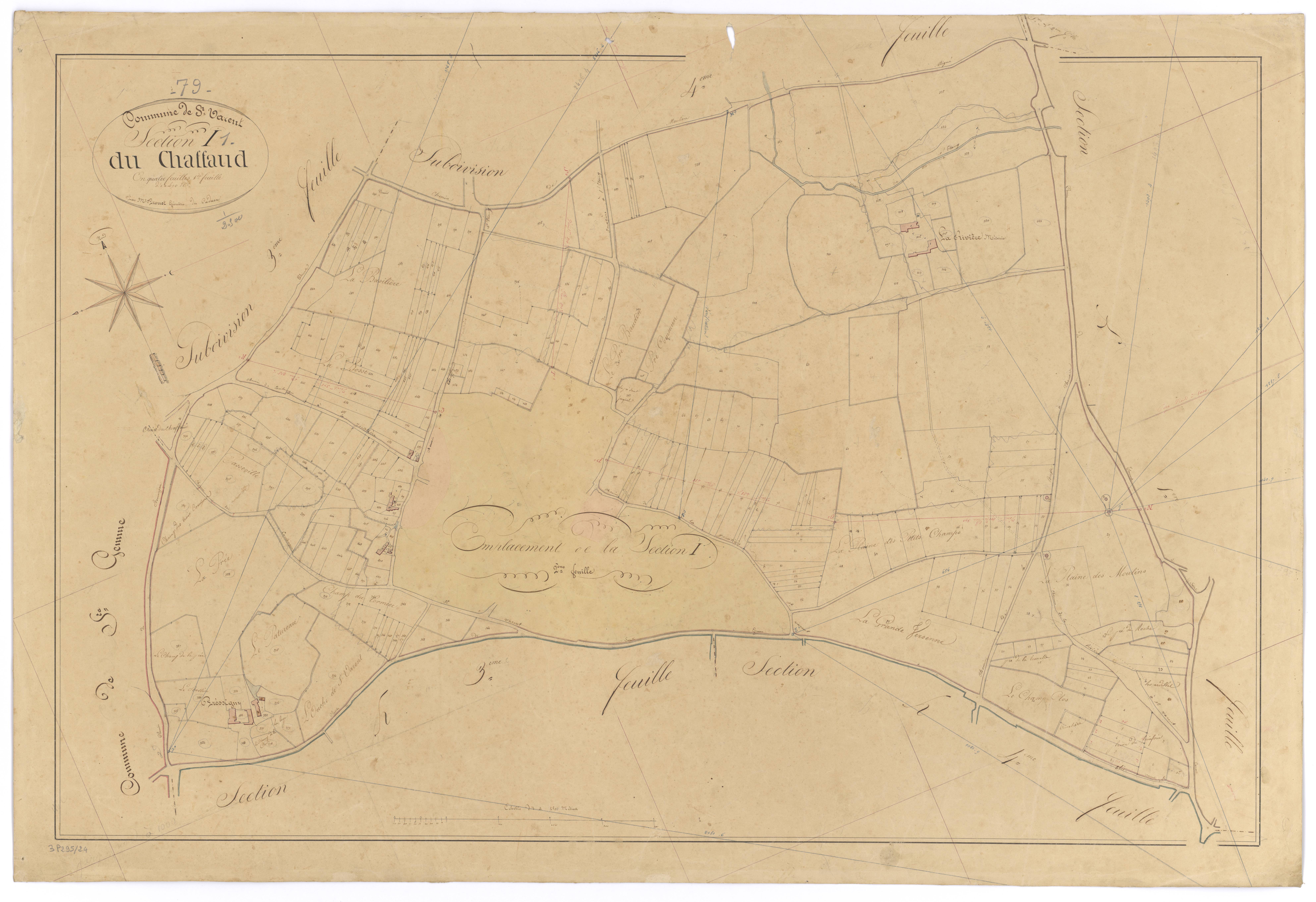 Saint-Varent - FRAD079_CADASTRE_NAPOLEONIEN Section I 1 dite de Chaffaud 