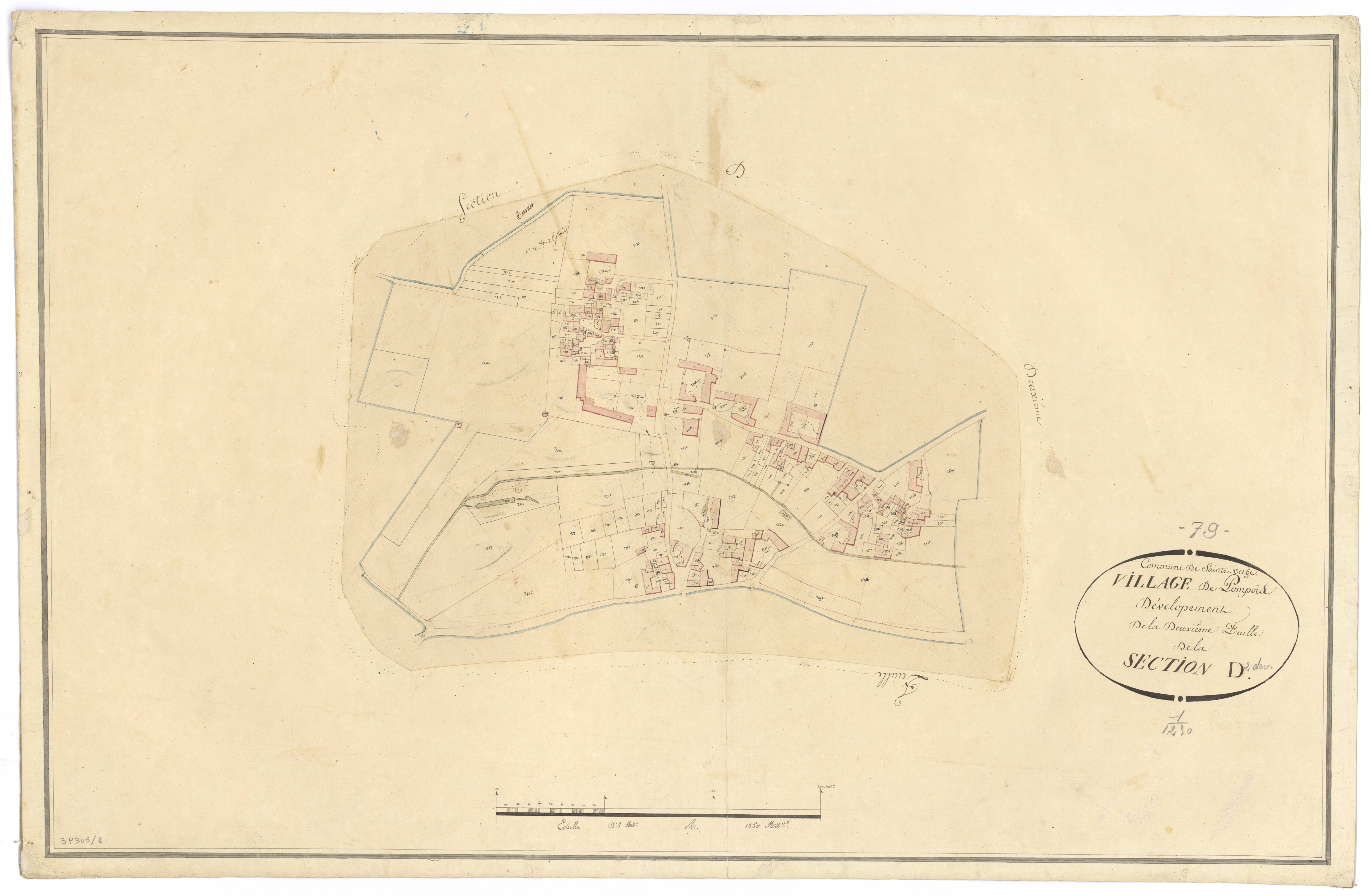 Sainte-Verge - FRAD079_CADASTRE_NAPOLEONIEN Section D2 développement