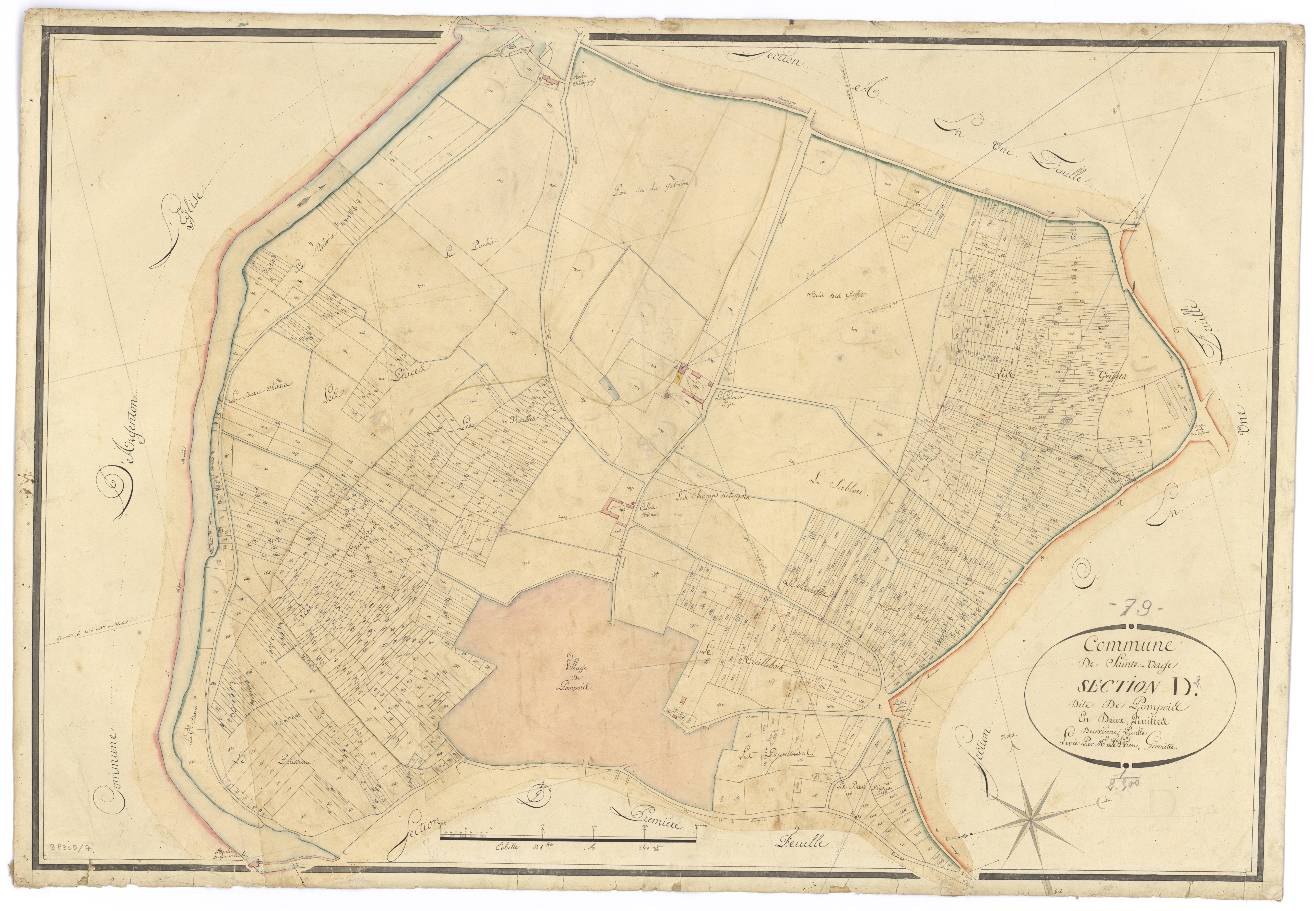Sainte-Verge - FRAD079_CADASTRE_NAPOLEONIEN Section D2 dite de Pompois