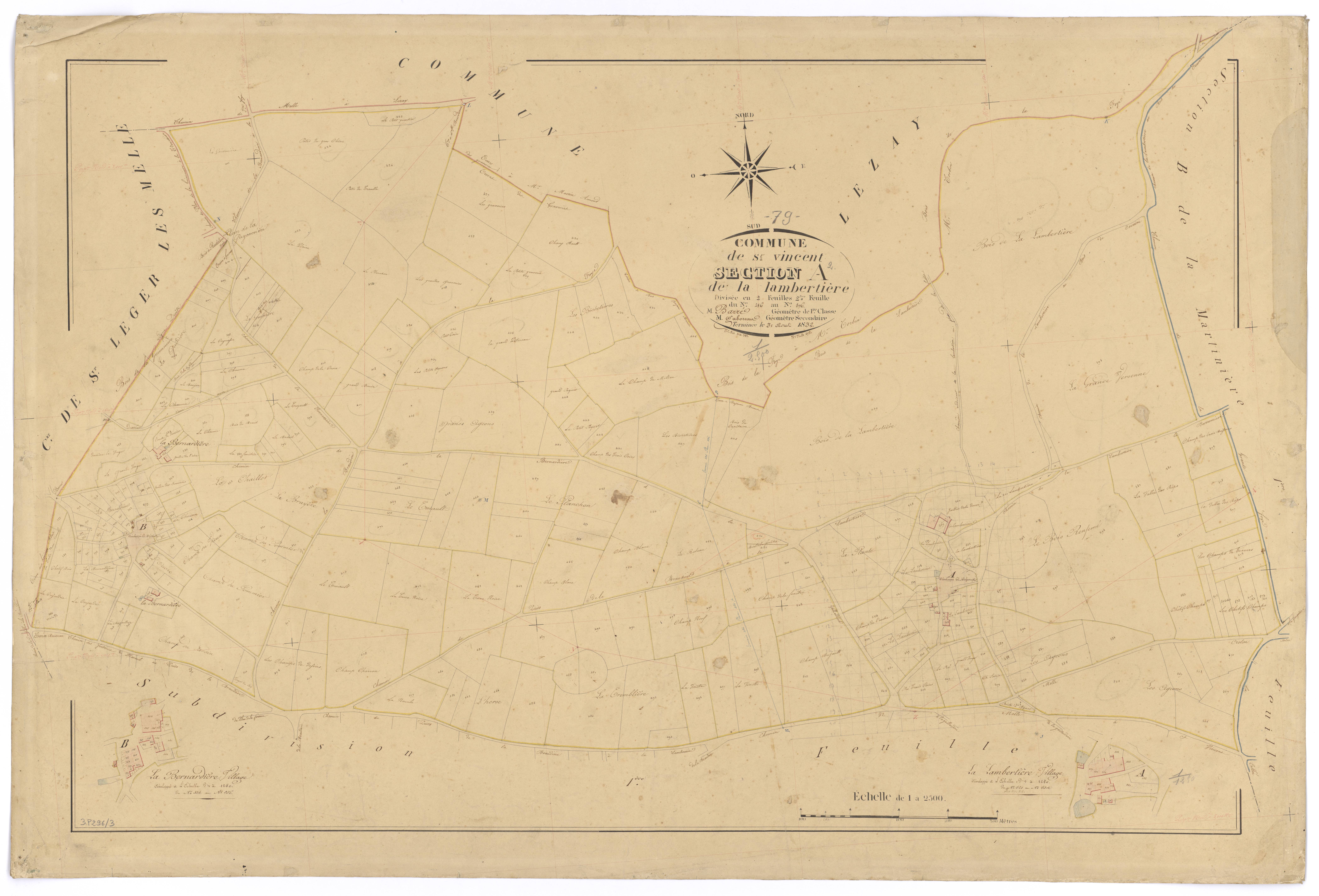 Saint-Vincent-la-Châtre - FRAD079_CADASTRE_NAPOLEONIEN Section A2 dite de la Lambertière