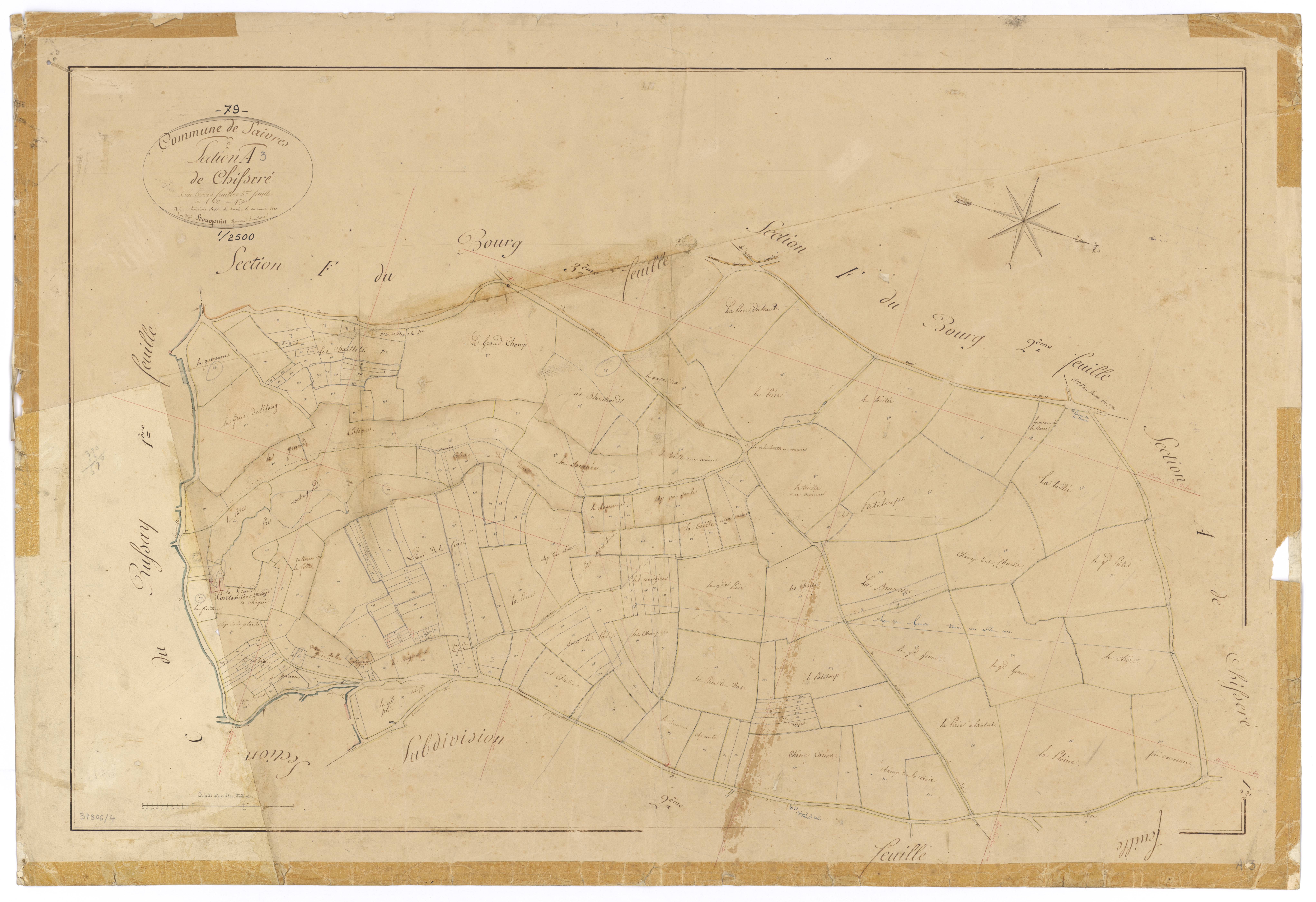 Saivres - FRAD079_CADASTRE_NAPOLEONIEN Section A3 dite de Chisseré 