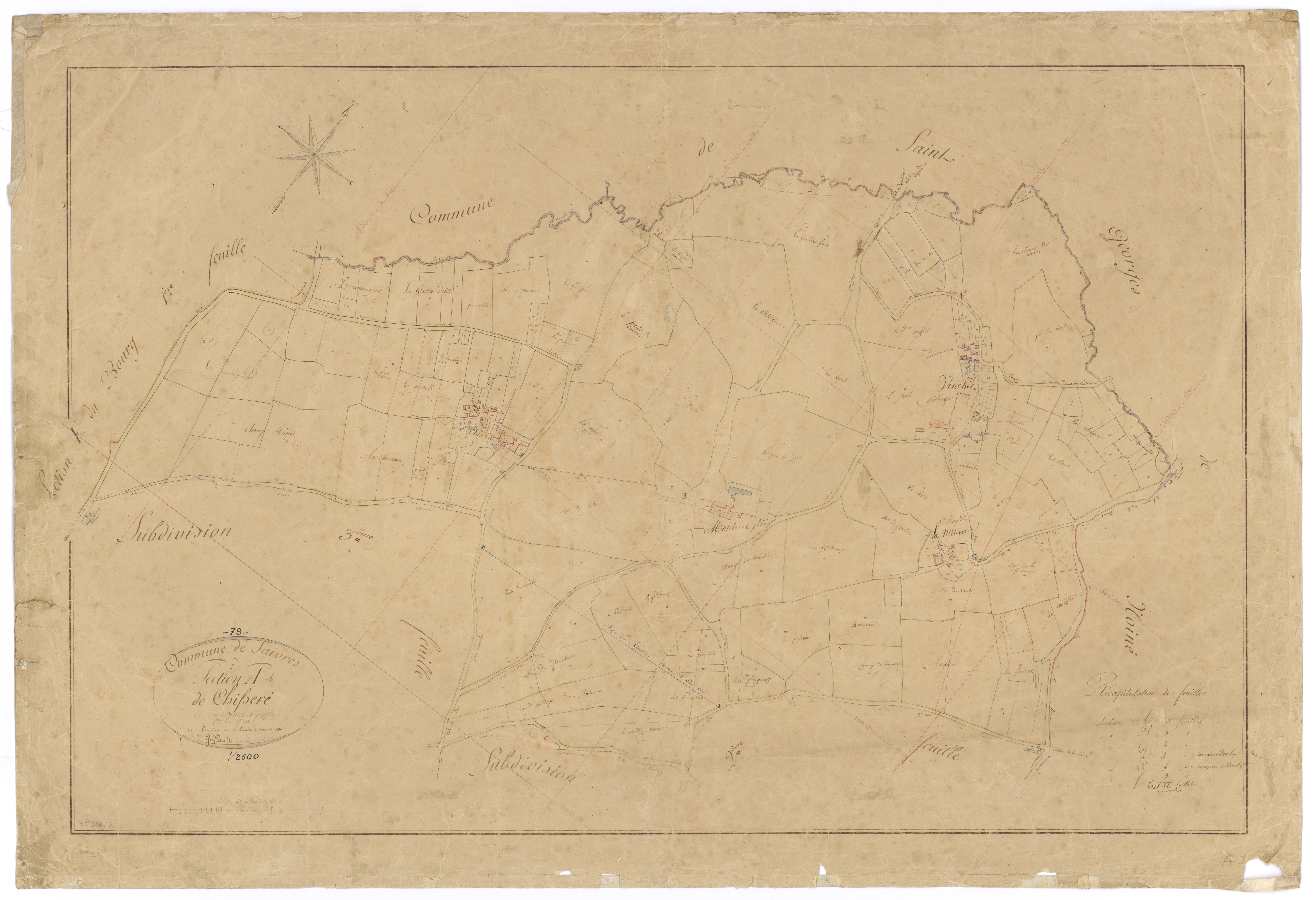 Saivres - FRAD079_CADASTRE_NAPOLEONIEN Section A1 dite de Chisseré 