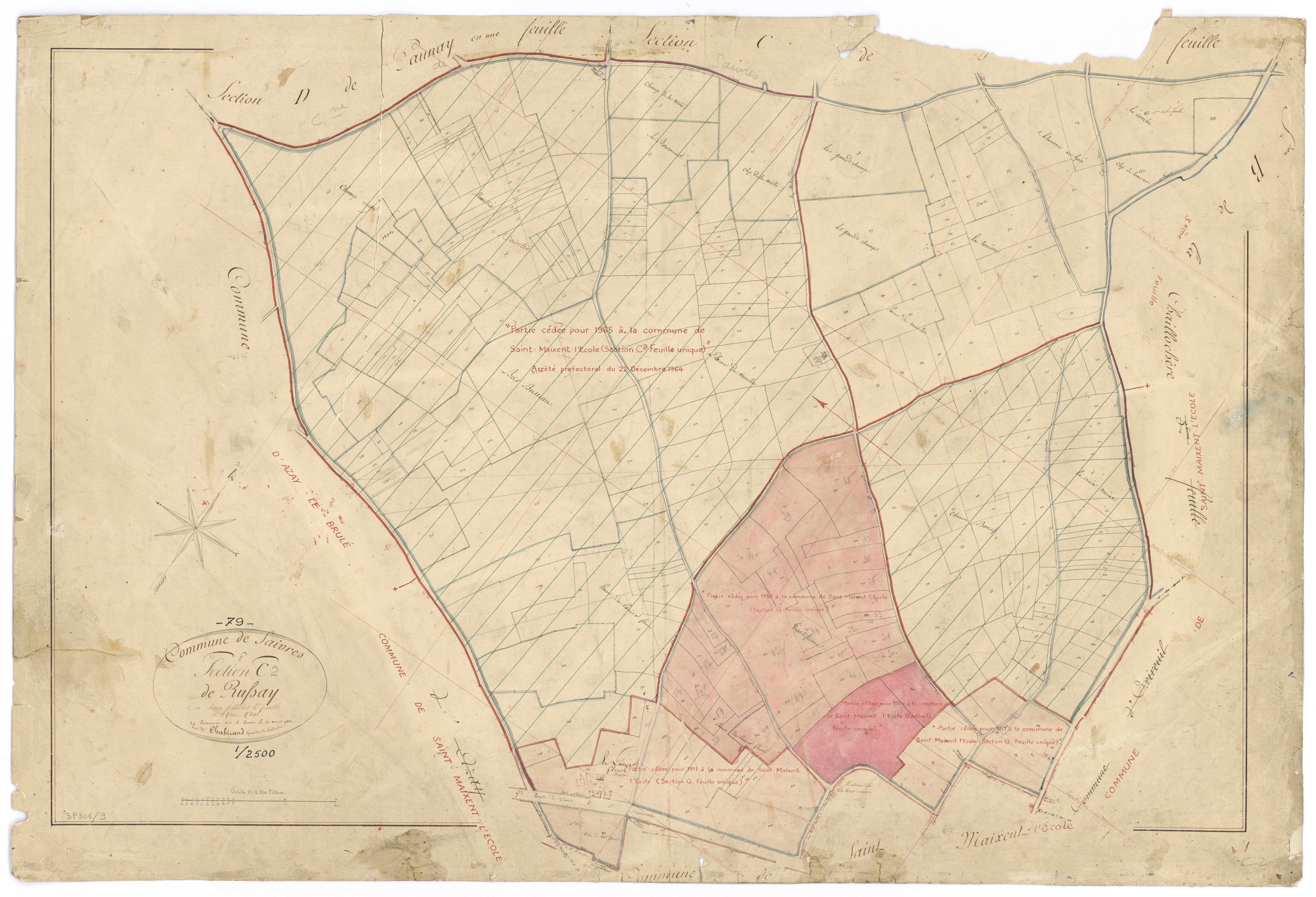 Saivres - FRAD079_CADASTRE_NAPOLEONIEN Section C2 dite de Russay 