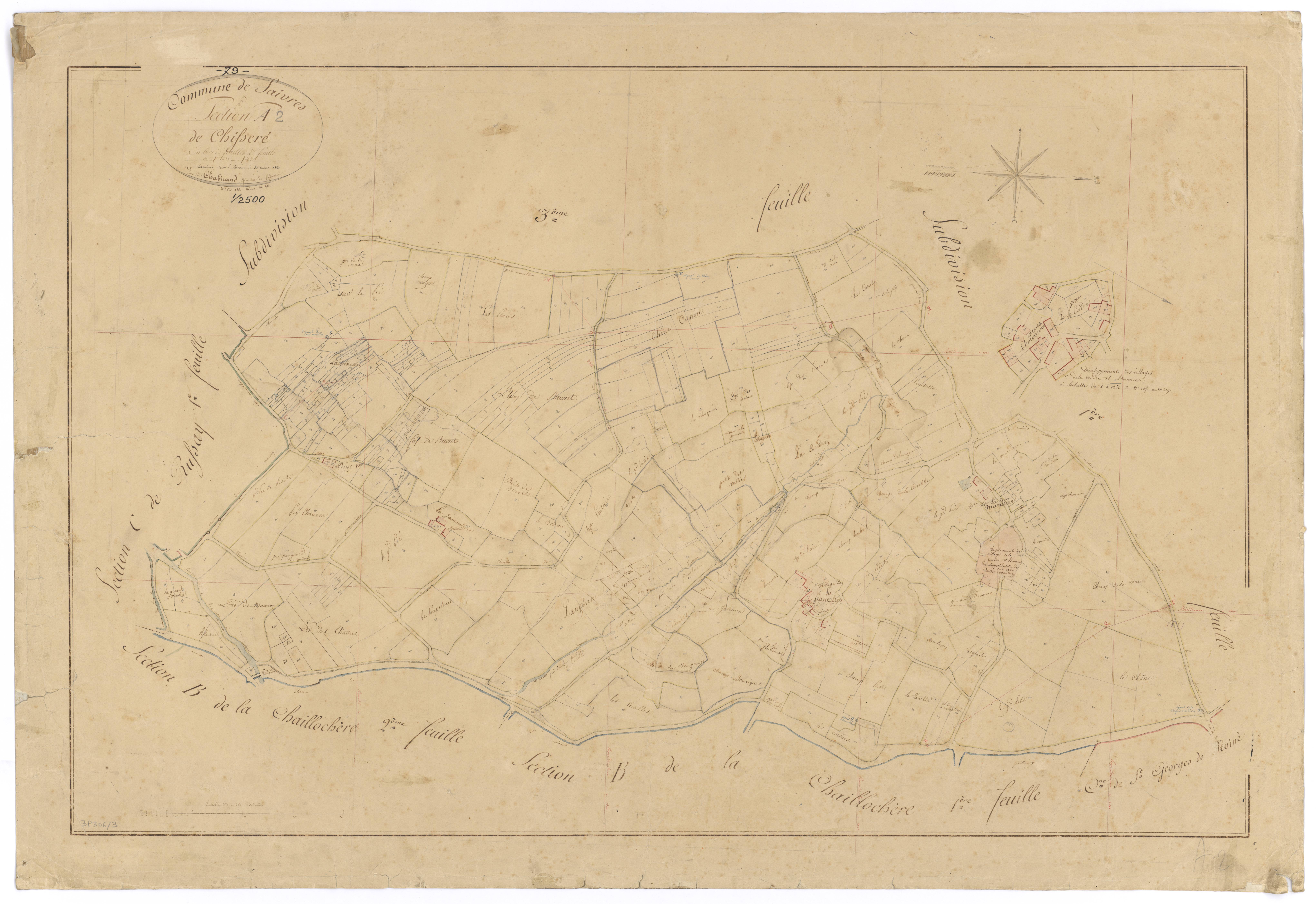 Saivres - FRAD079_CADASTRE_NAPOLEONIEN Section A2 dite de Chisseré 