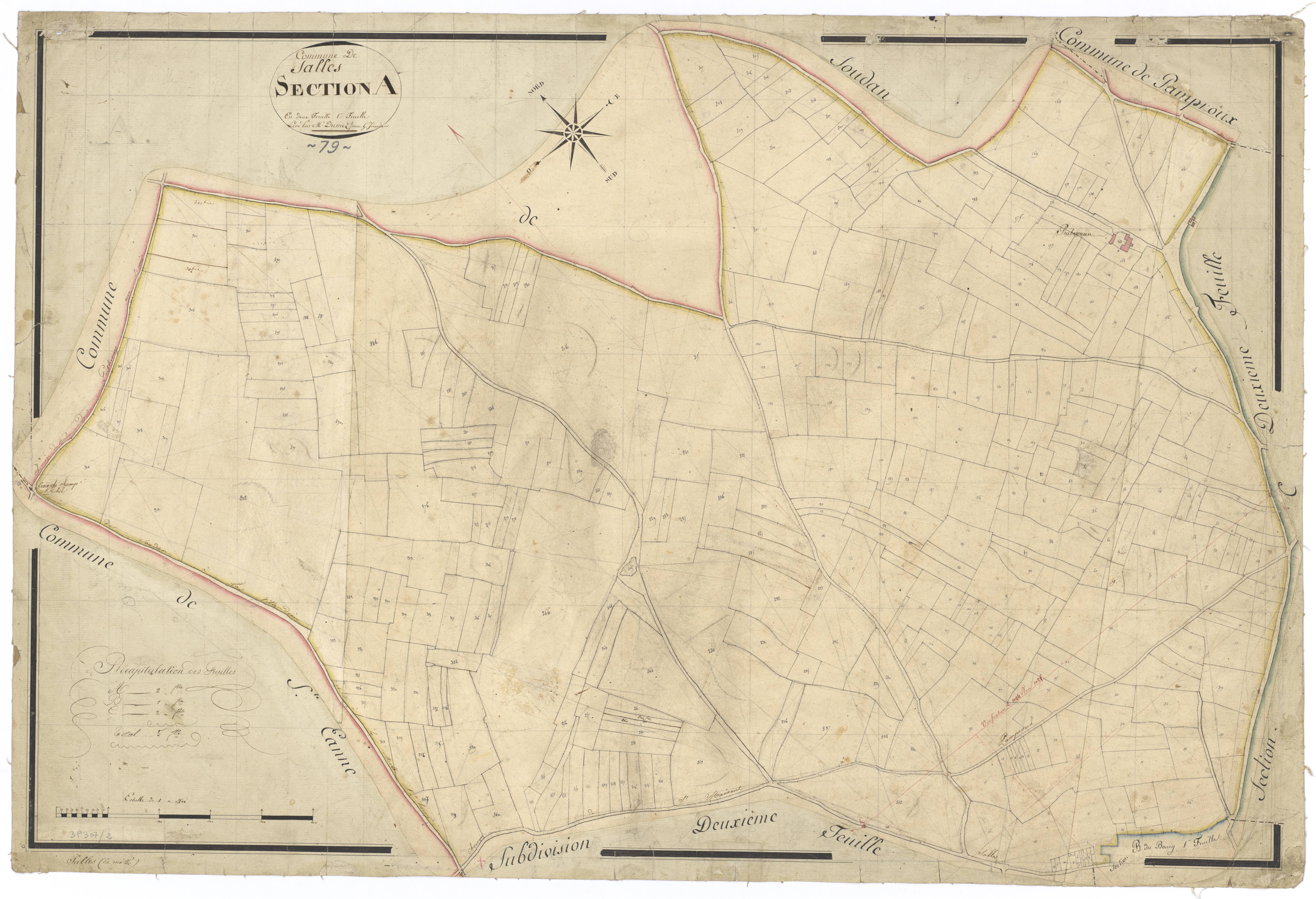 Salles - FRAD079_CADASTRE_NAPOLEONIEN Section A1