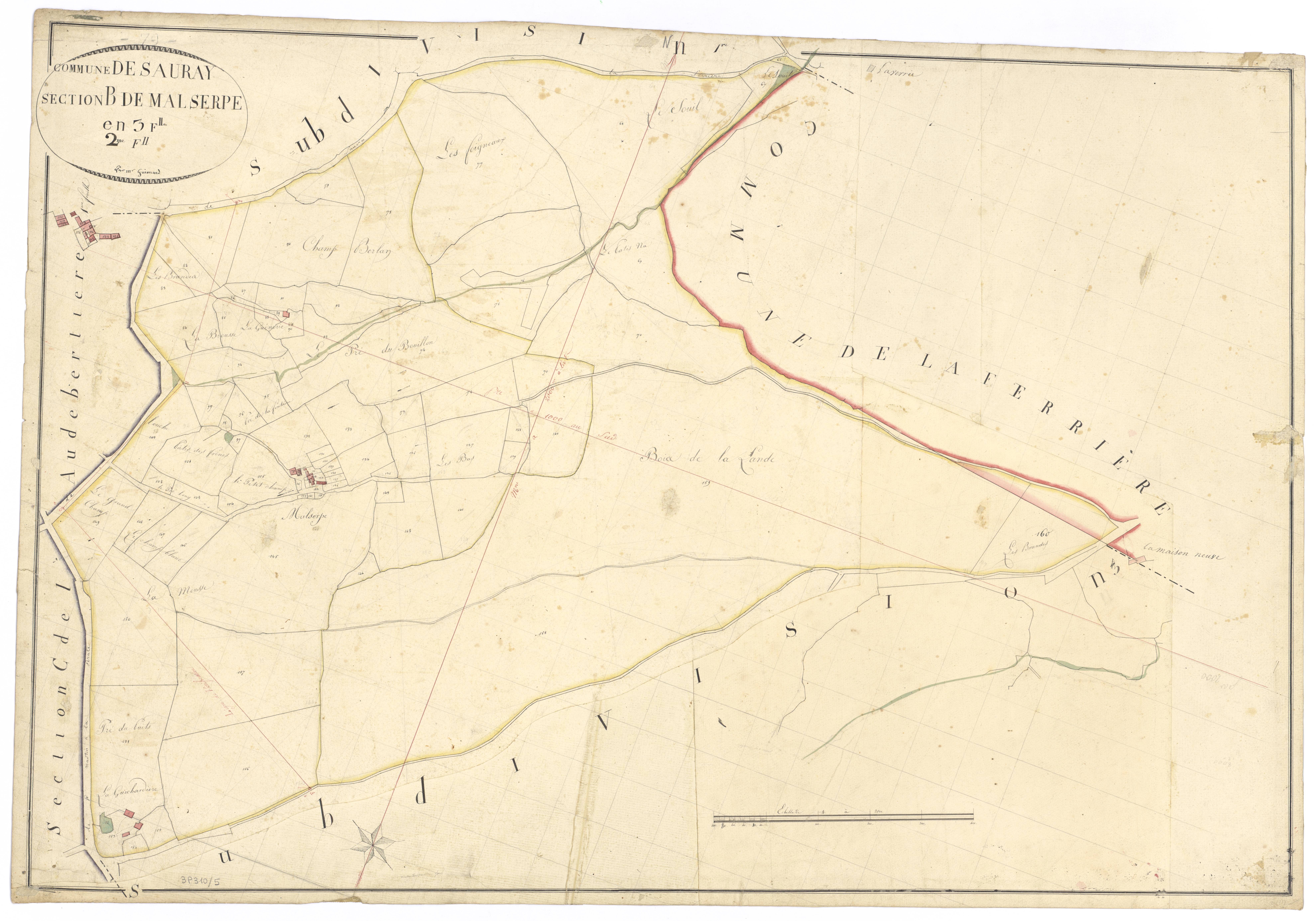 Saurais - FRAD079_CADASTRE_NAPOLEONIEN Section B2 dite de Malserpe 