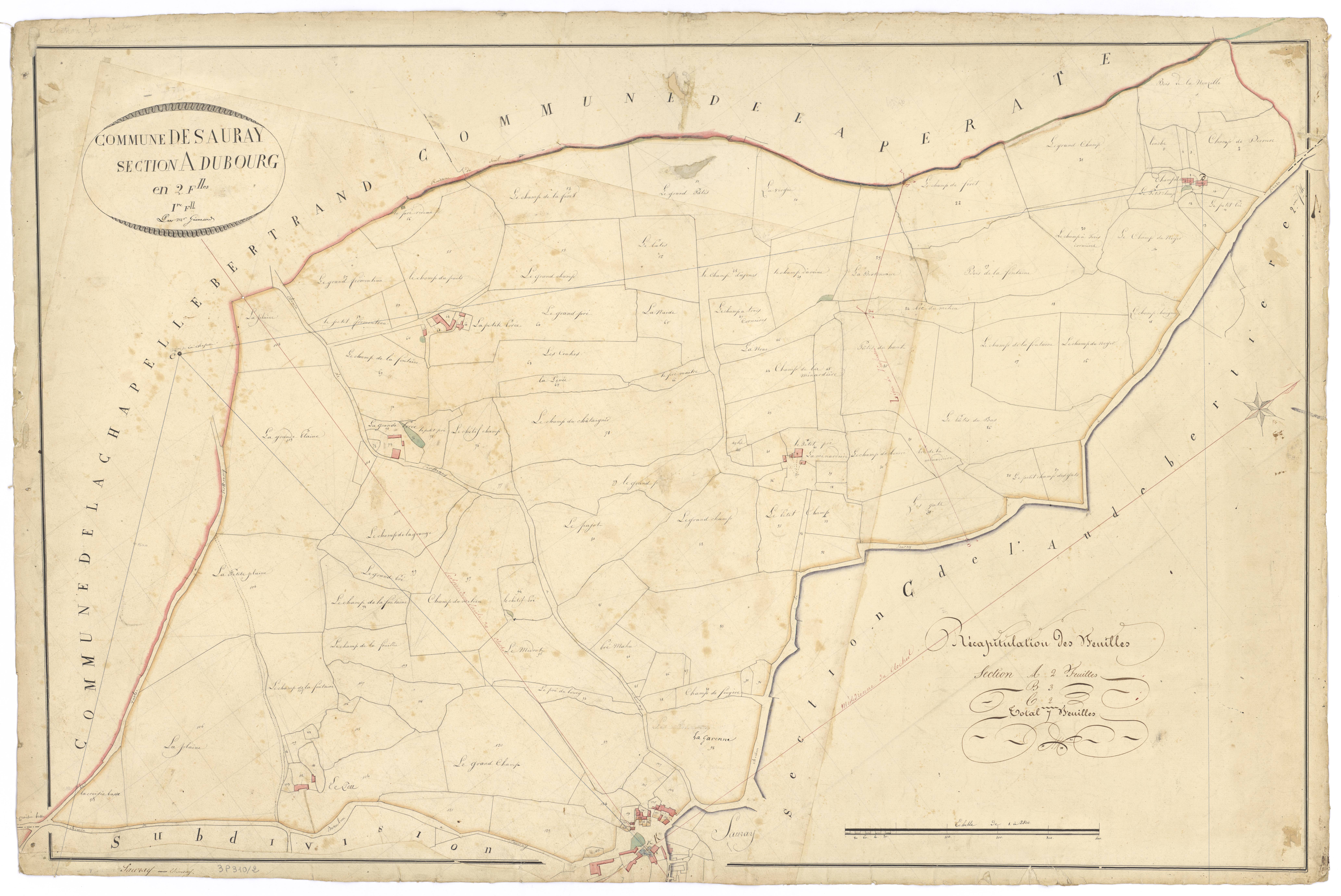 Saurais - FRAD079_CADASTRE_NAPOLEONIEN Section A1 dite du Bourg 