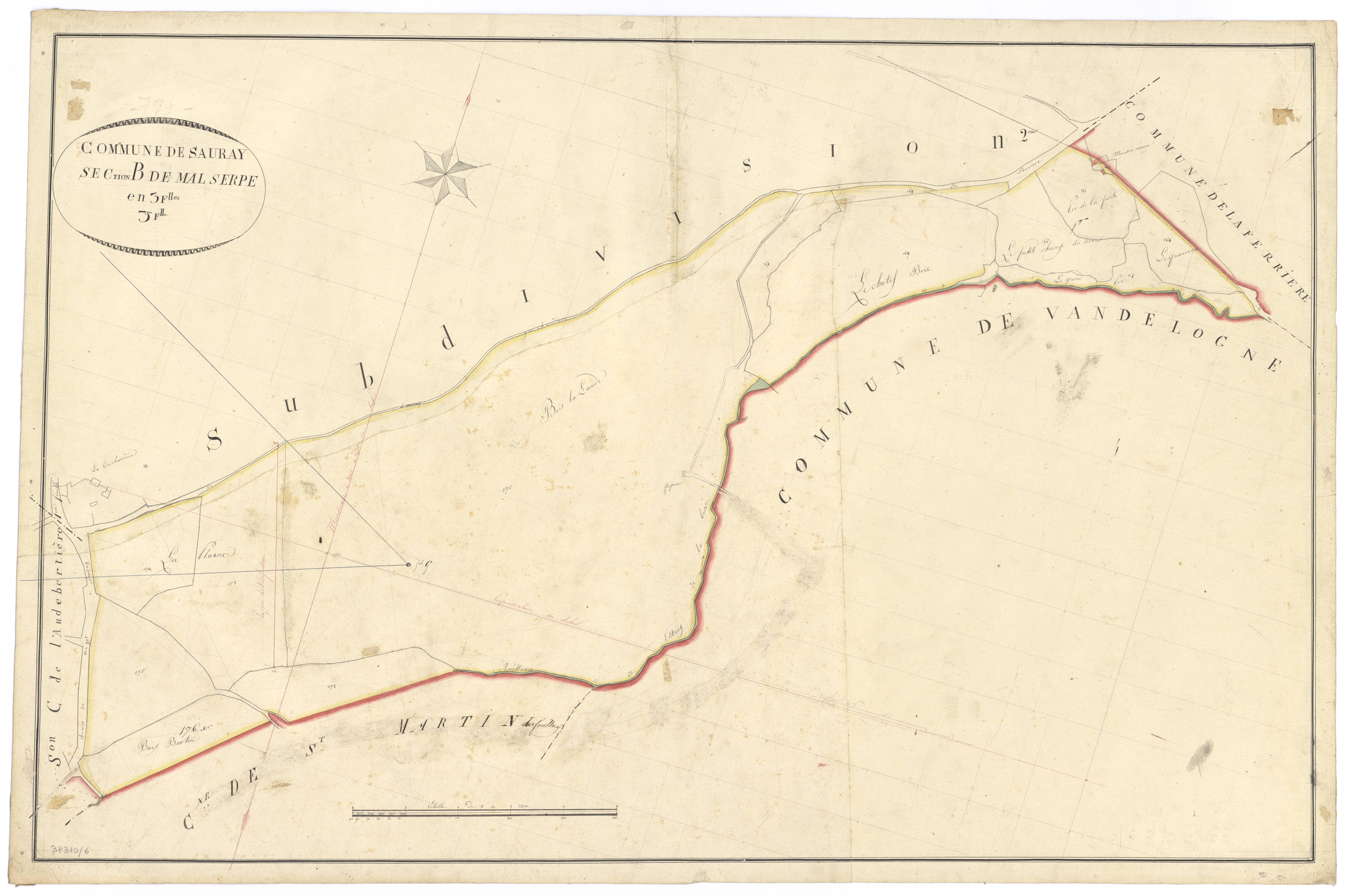 Saurais - FRAD079_CADASTRE_NAPOLEONIEN Section B3 dite de Malserpe 